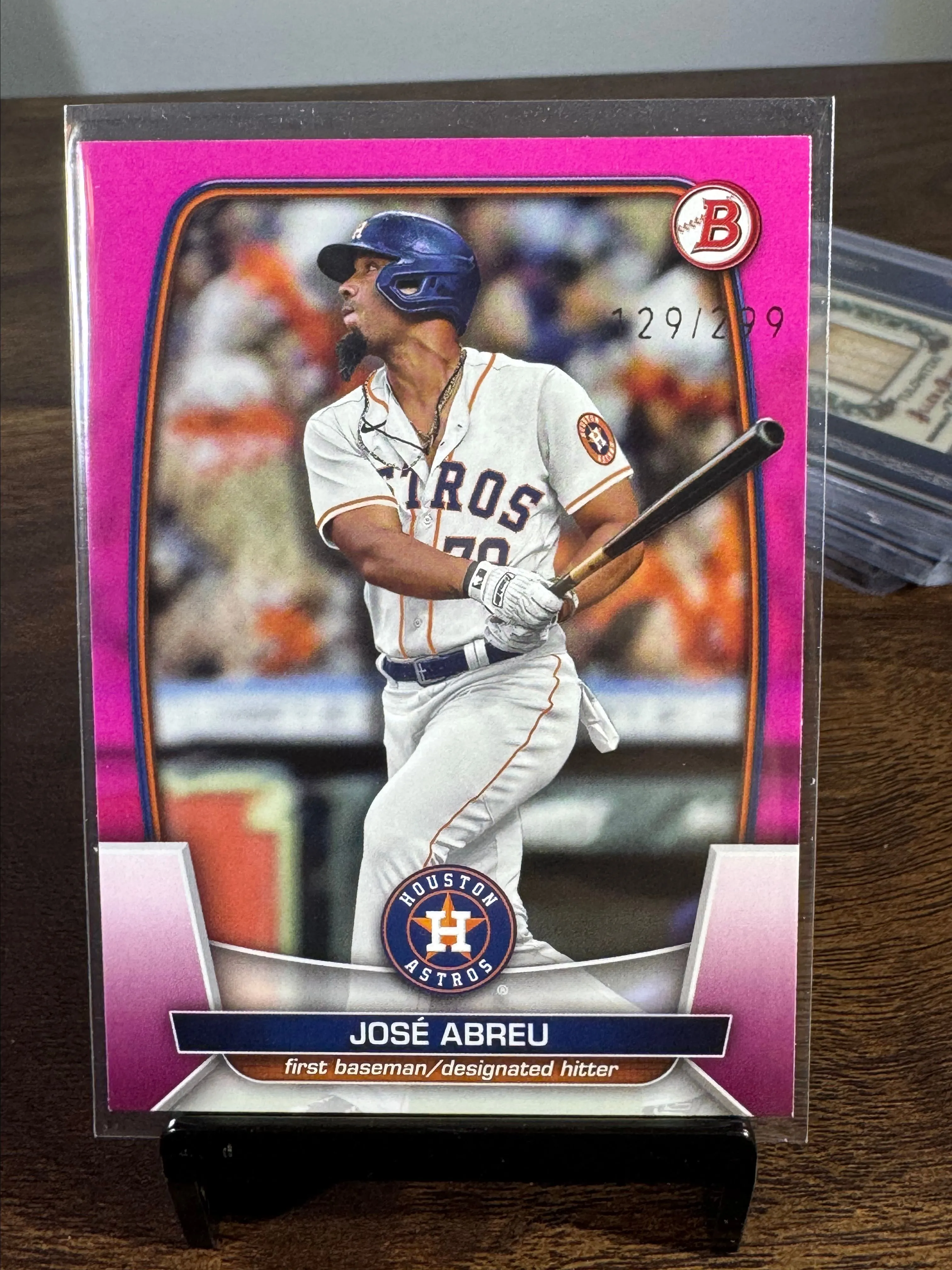 Product image for Jose Abreu Houston Astros 2023 Bowman Pink /299