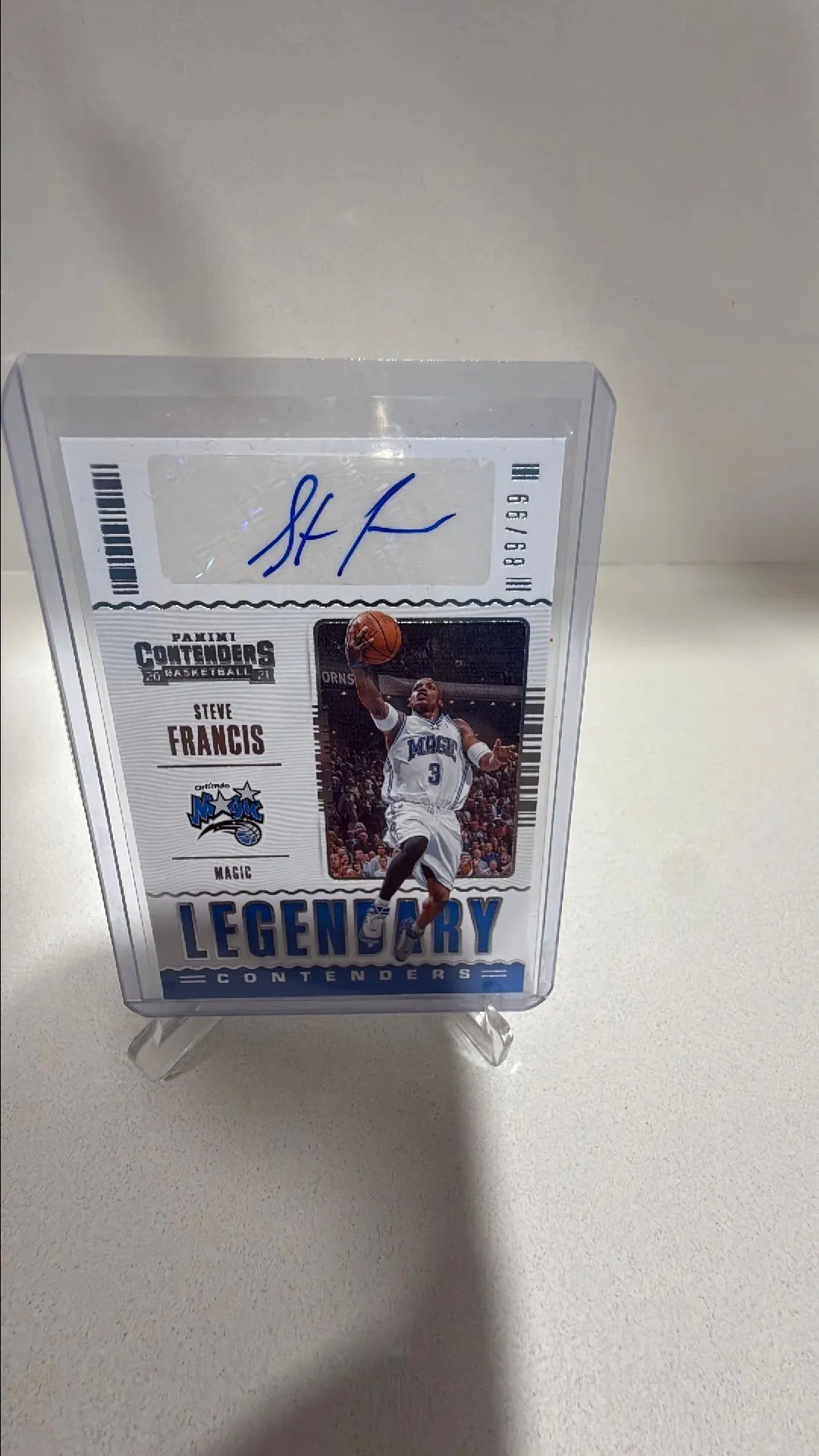 Product image for 2020-21 Panini Contenders Legendary /99 Steve Francis #LC-SFR Auto