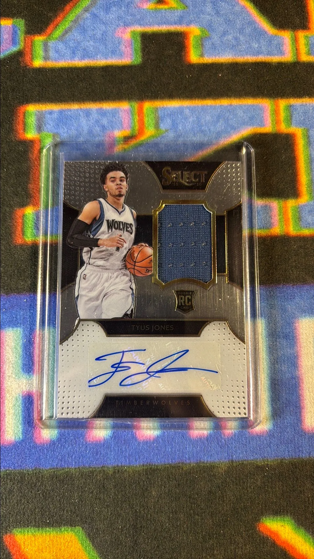 Product image for 2015 Panini Select Rookie Auto Tyus Jones /125