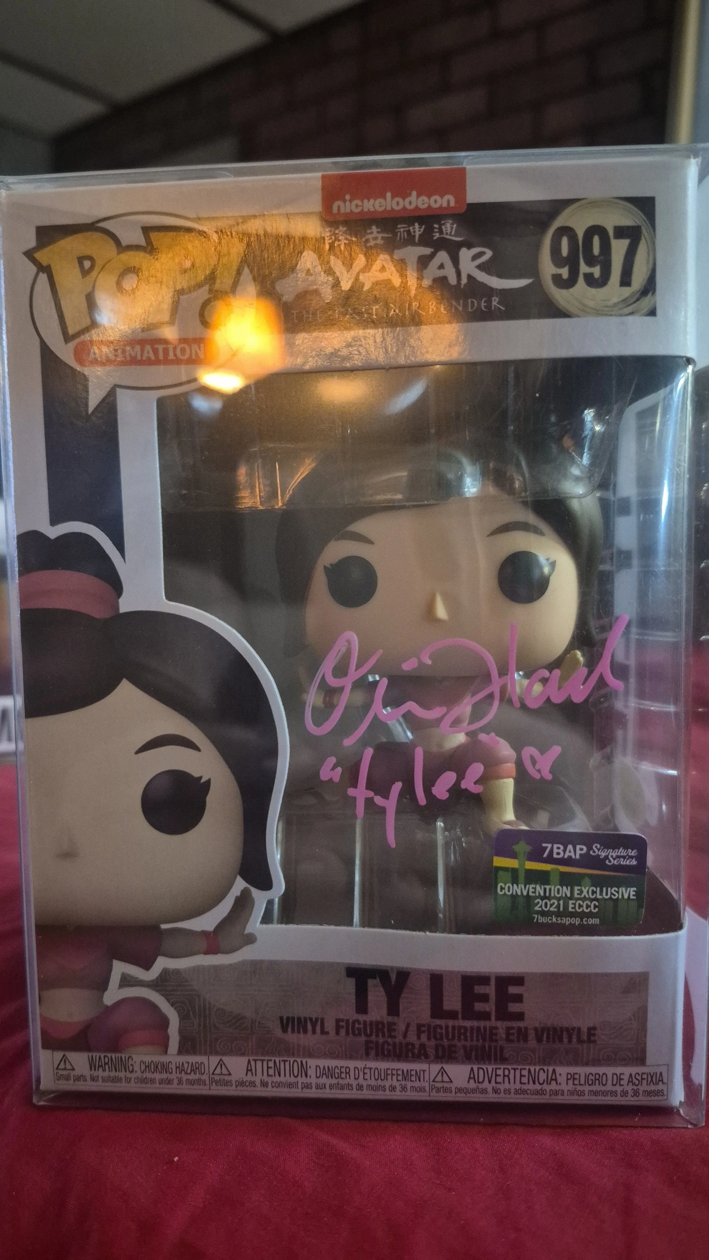 Product image for Funko Pop Avatar Last Airbender 997 Ty Lee Vinyl Figure ECCC 2021 Signed Olivia Hack