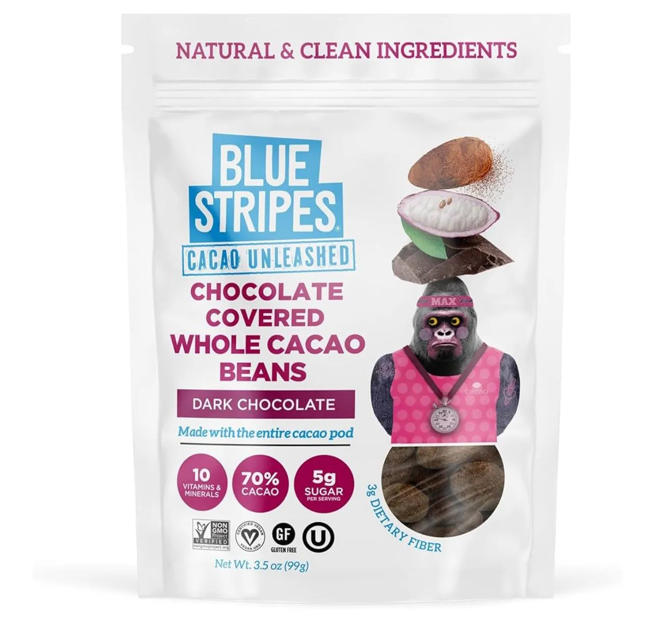Product image for Dark Chocolate Covered Cacao Beans