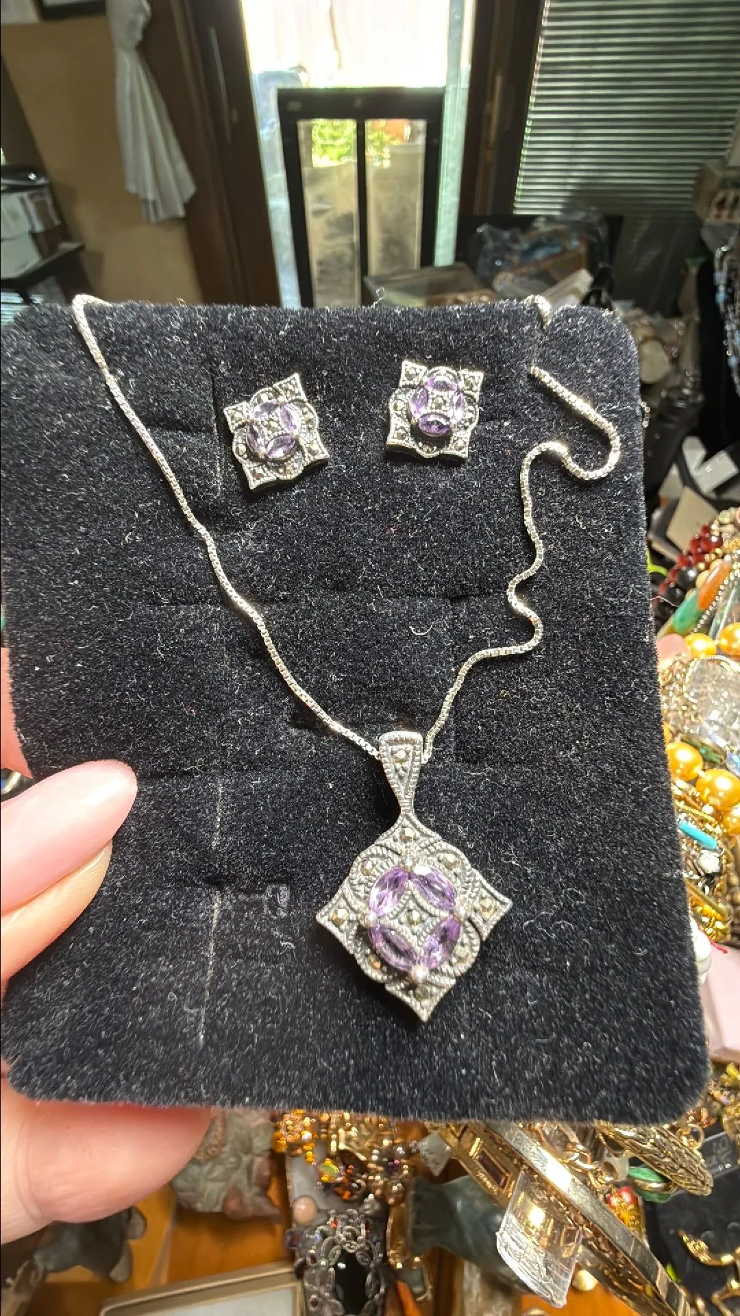 Product image for Marcasite Amythest