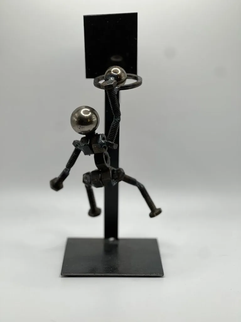 Product image for Spare Parts Welded Sculpture - Basketball/Slam Dunk