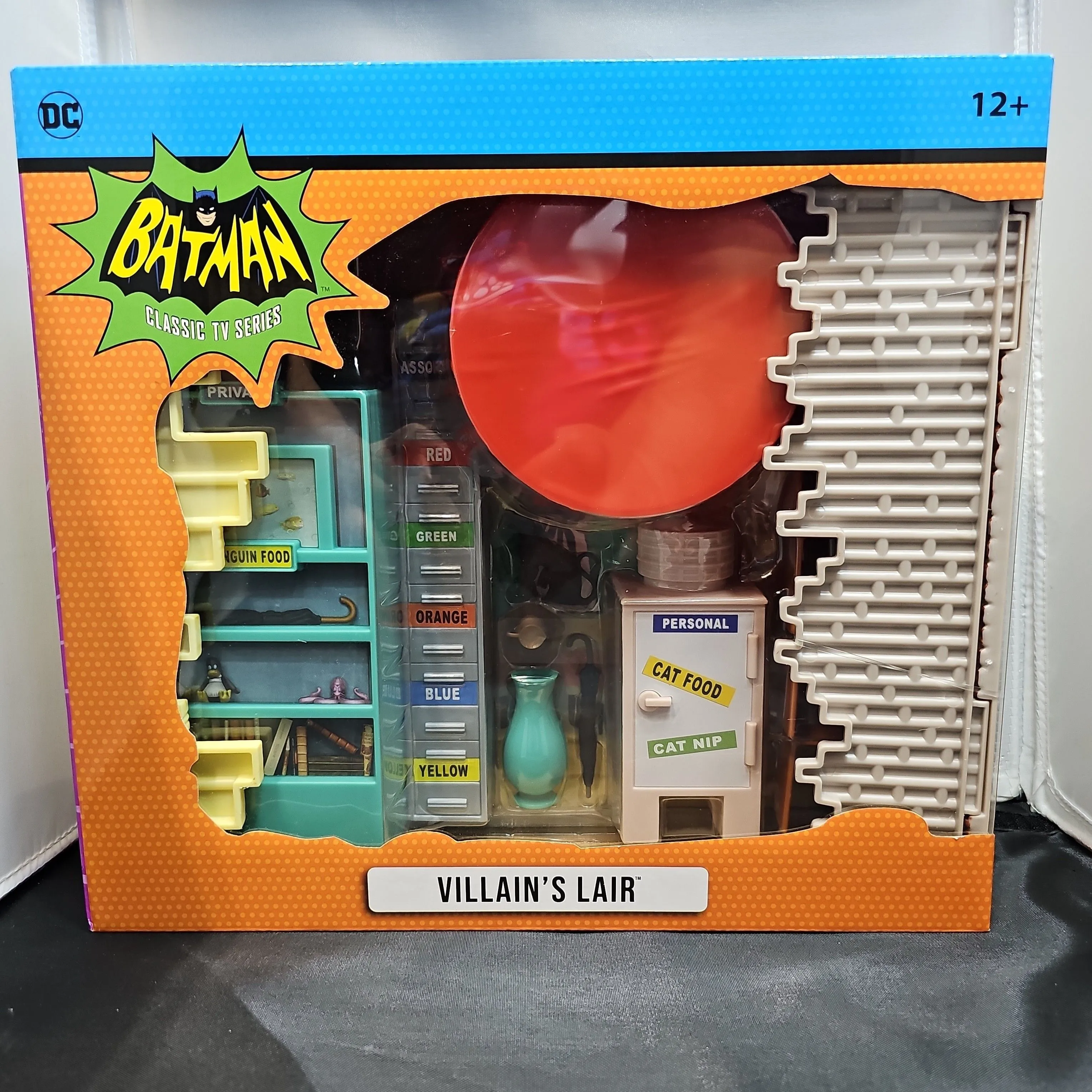 Product image for Batman DC Retro 66 Classics TV Series Villain's Lair Playset McFarlane Toys New