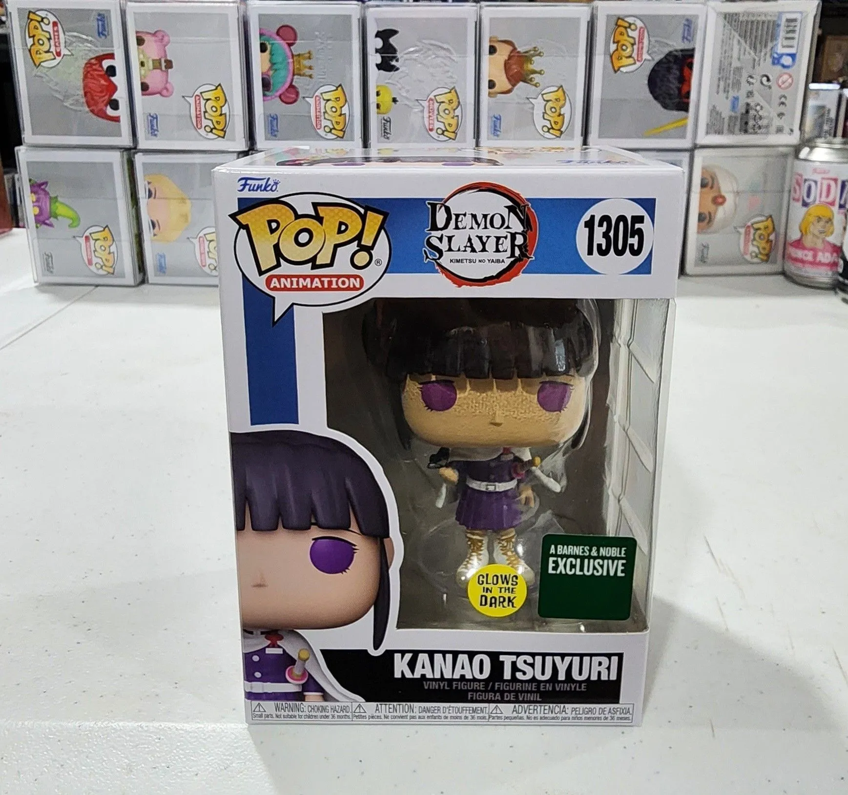 Product image for Funko Pop Demon Slayer Kanao Tsuyuri Glow In The Dark Exclusive # 1305