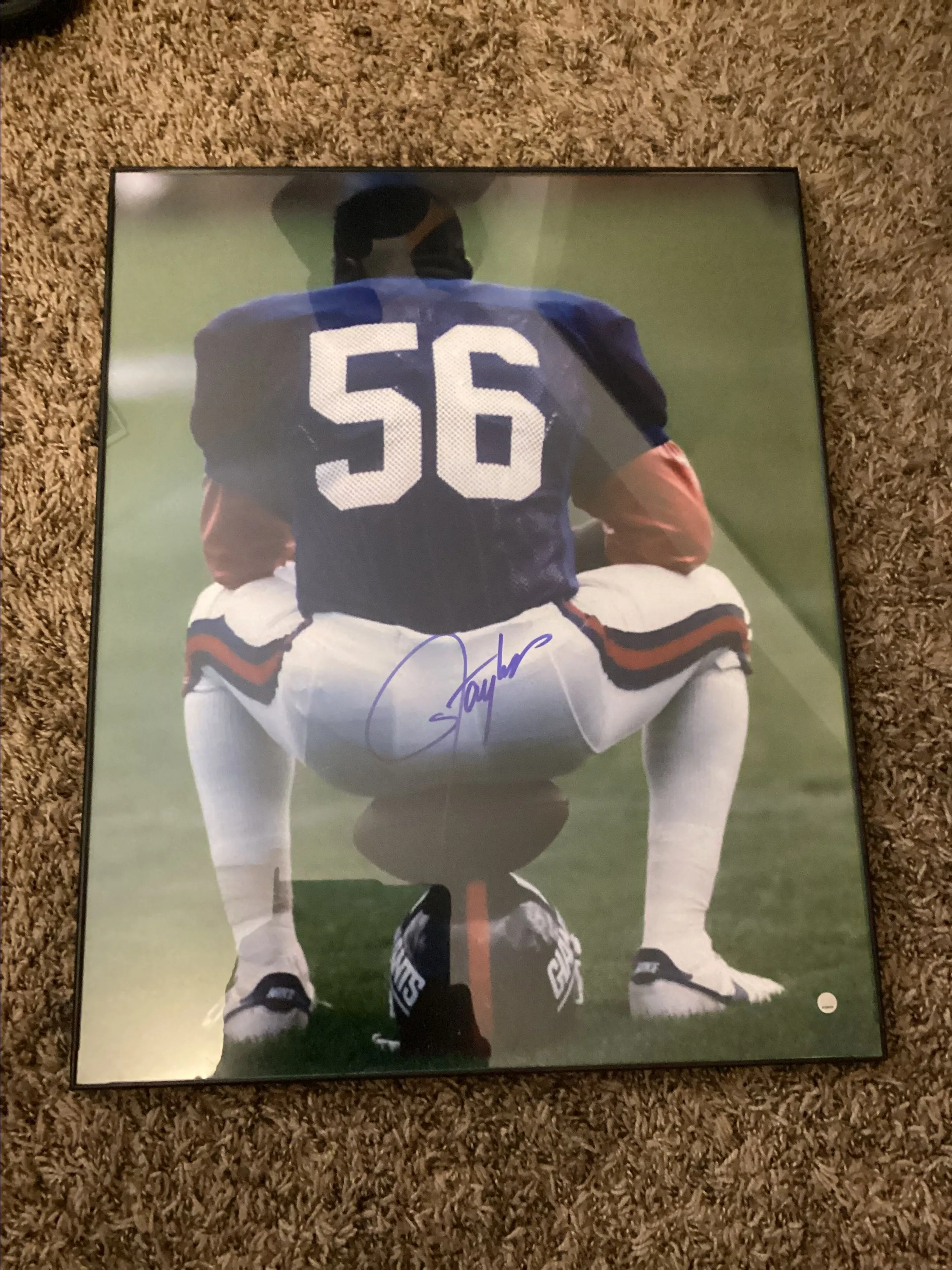 Product image for Lawrence Taylor Signed Auto 16X20 Framed Photo Steiner Holo