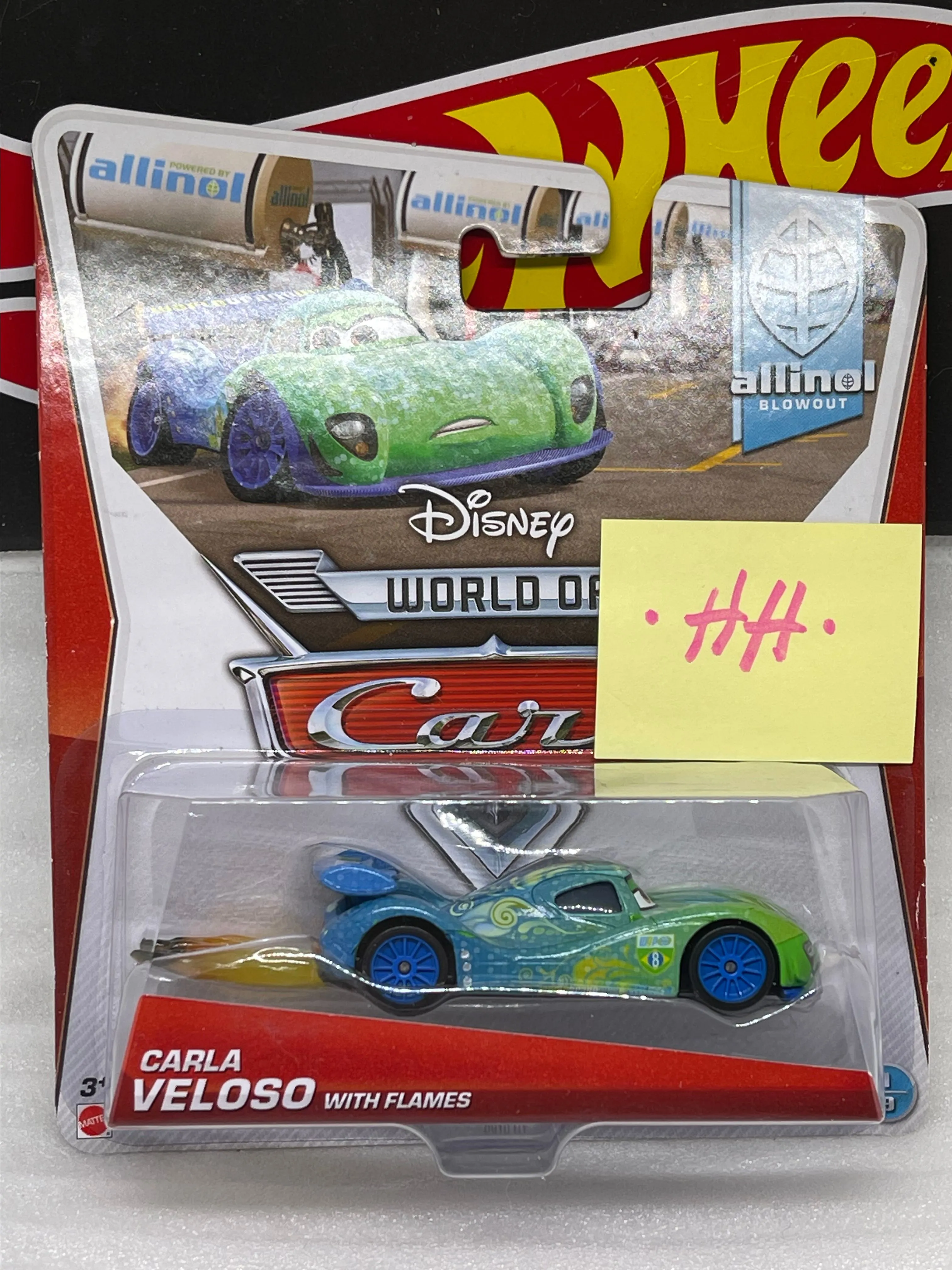 Product image for Disney Cars Series 2 Carla Veloso with Flames Diecast Car