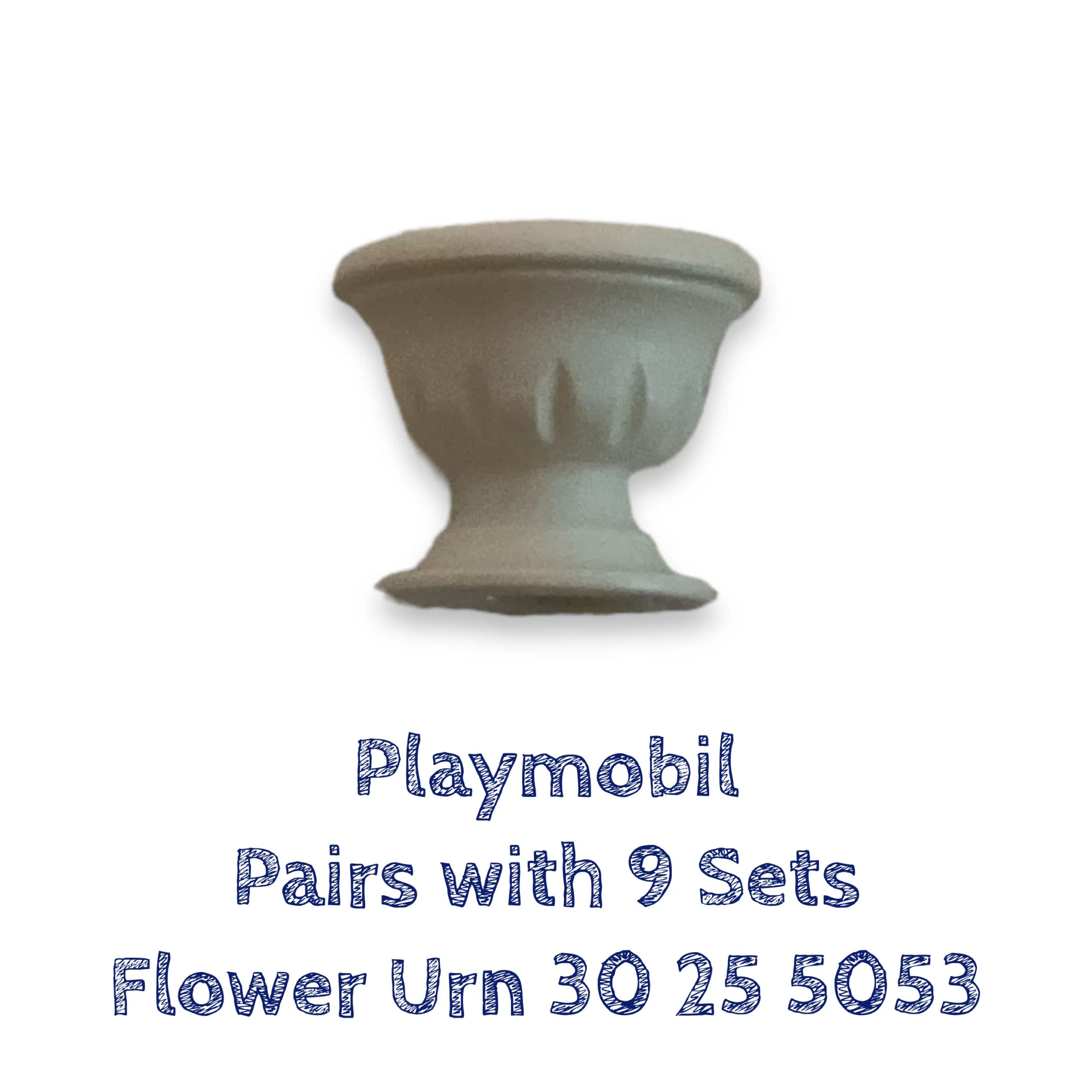 Product image for Playmobil Pedestal Flower Urn Pairs with 9 Sets Replacement Part 30255053