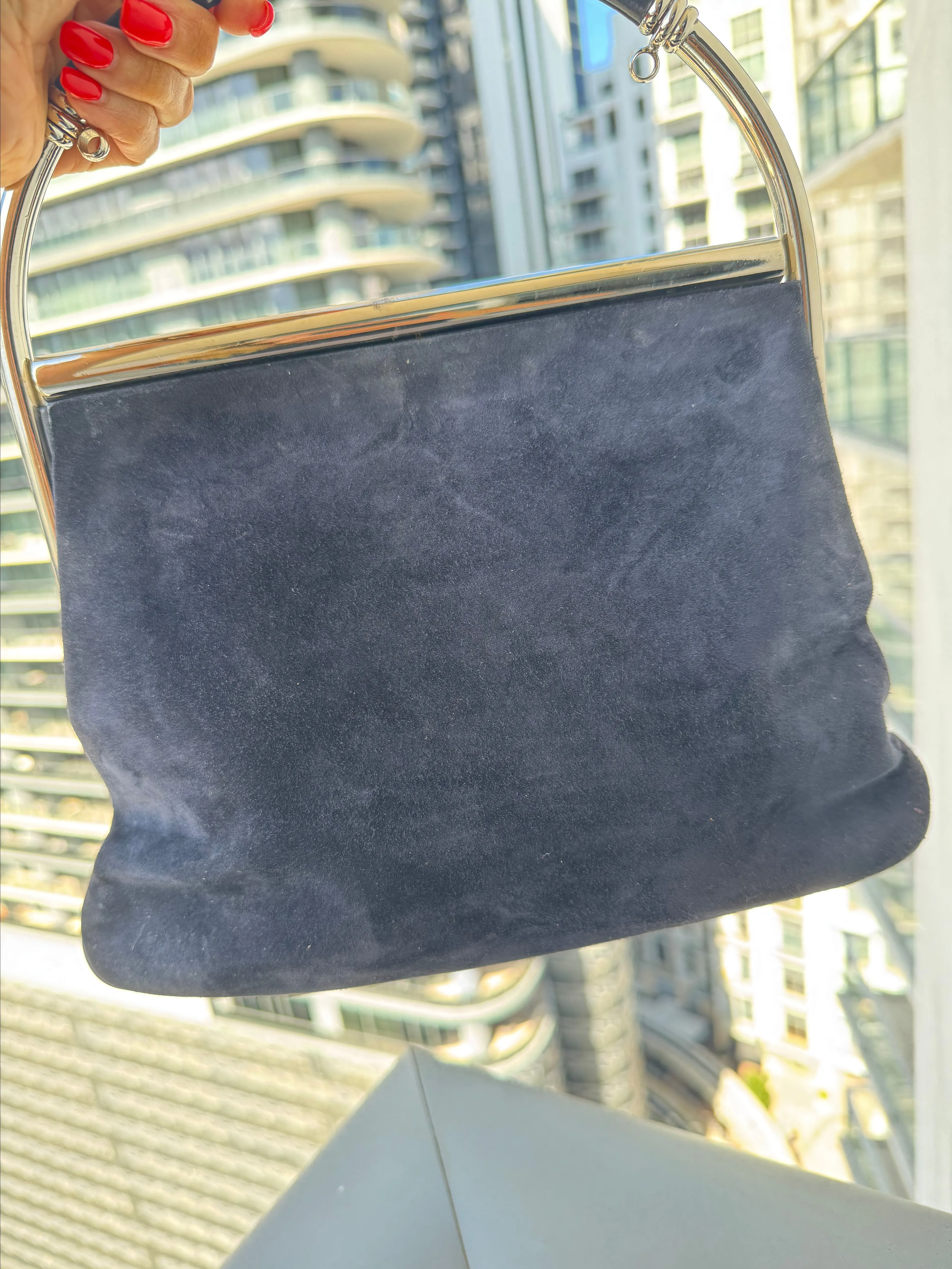 Product image for 25. Loewe Vintage Suede Handbag