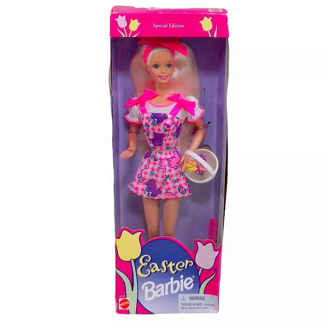 Product image for Vintage 1996 Easter Barbie Special Edition #16315 Mattel New In Box 