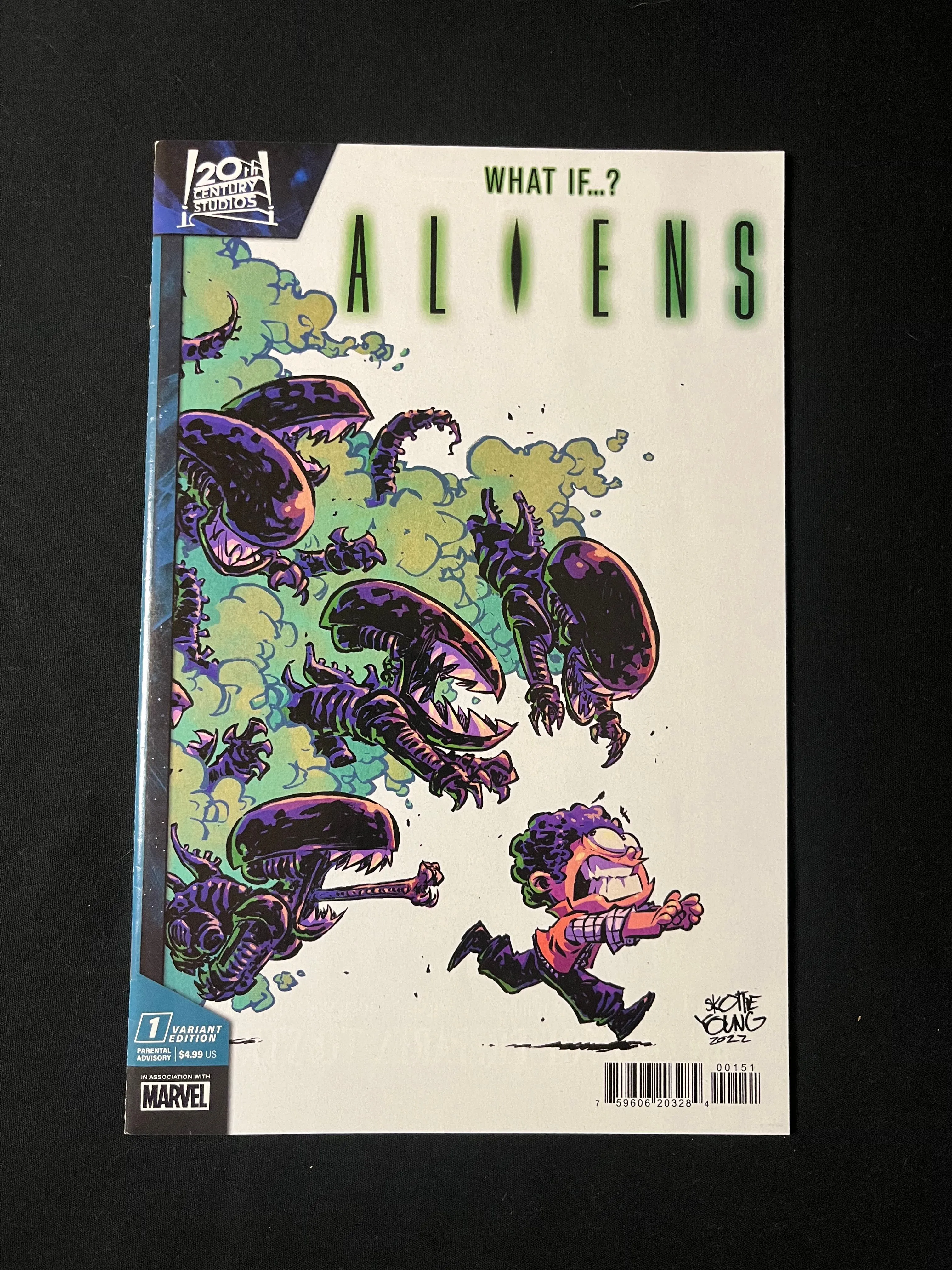 Product image for What If....?  Aliens #1 Skottie Young  Variant 2024