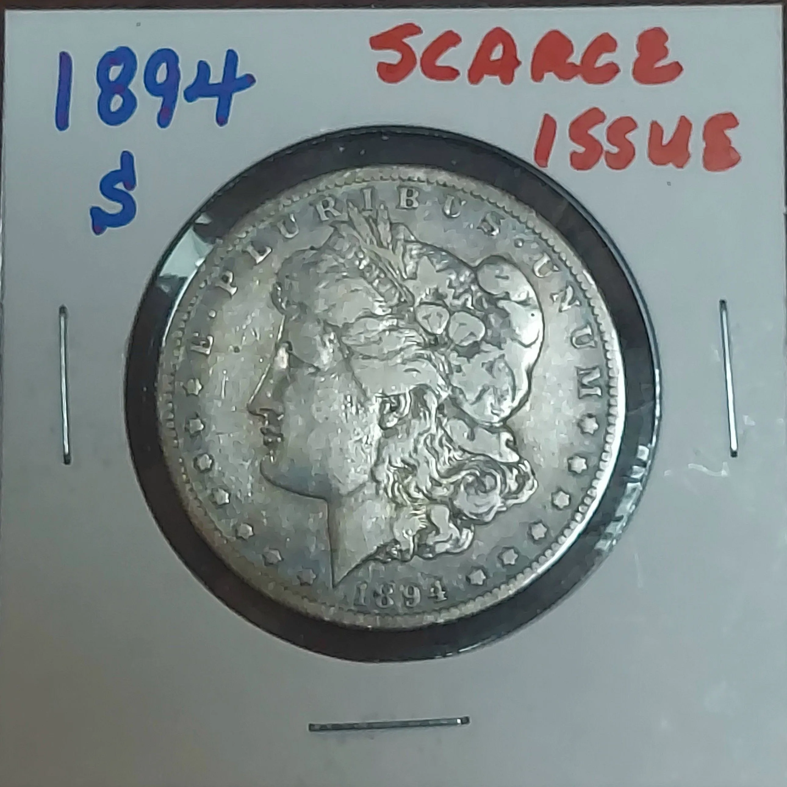 Product image for 1894-S MORGAN DOLLAR VERY SCARCE ISSUE