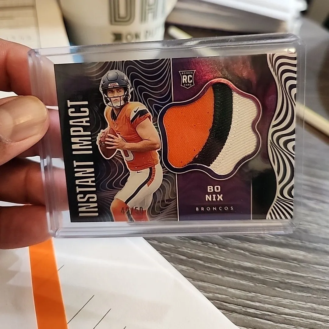 Product image for Bo Nix Tri-Color patch 49/50