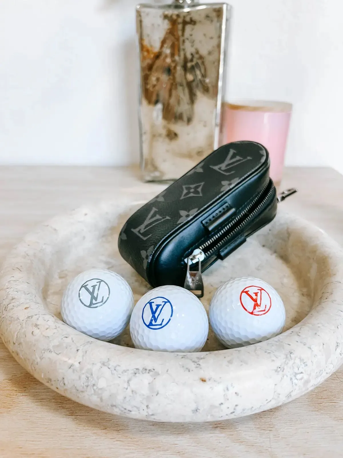 Product image for LV eclipse monogram golf ball case