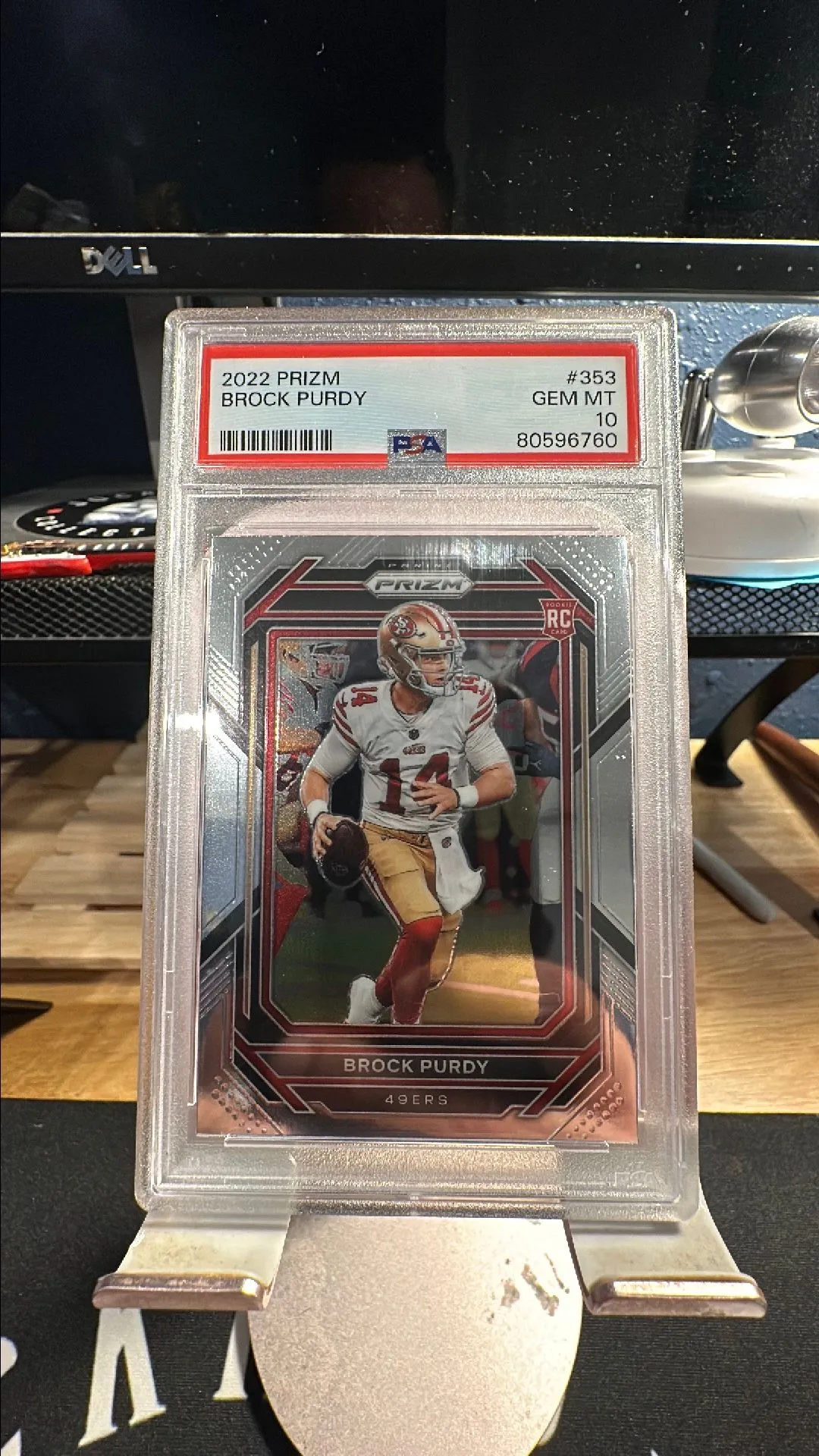 Product image for BROCK PURDY ROOKIE PRIZM PSA 10