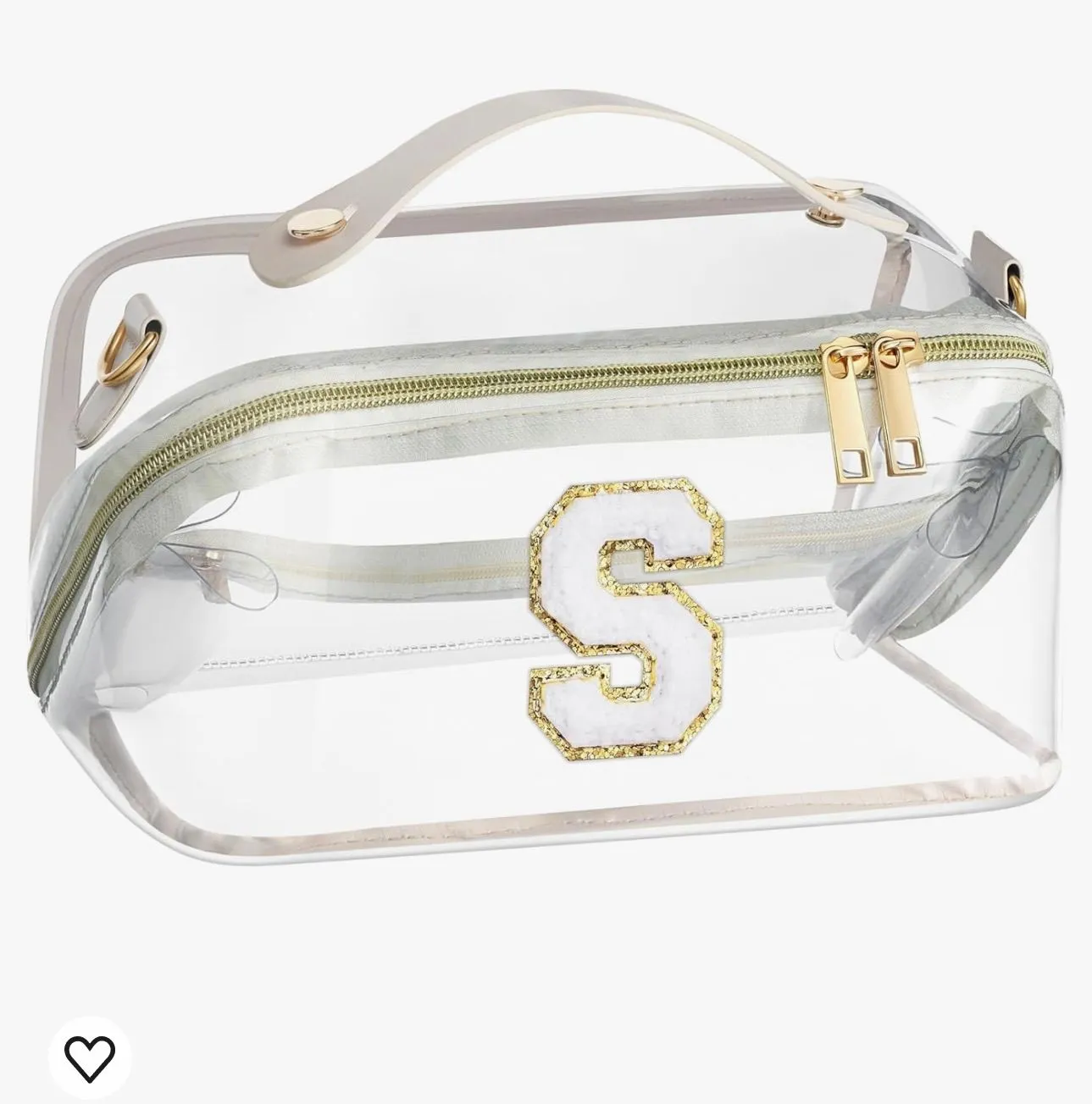 Product image for Makeup Clear Bag Personalized with S