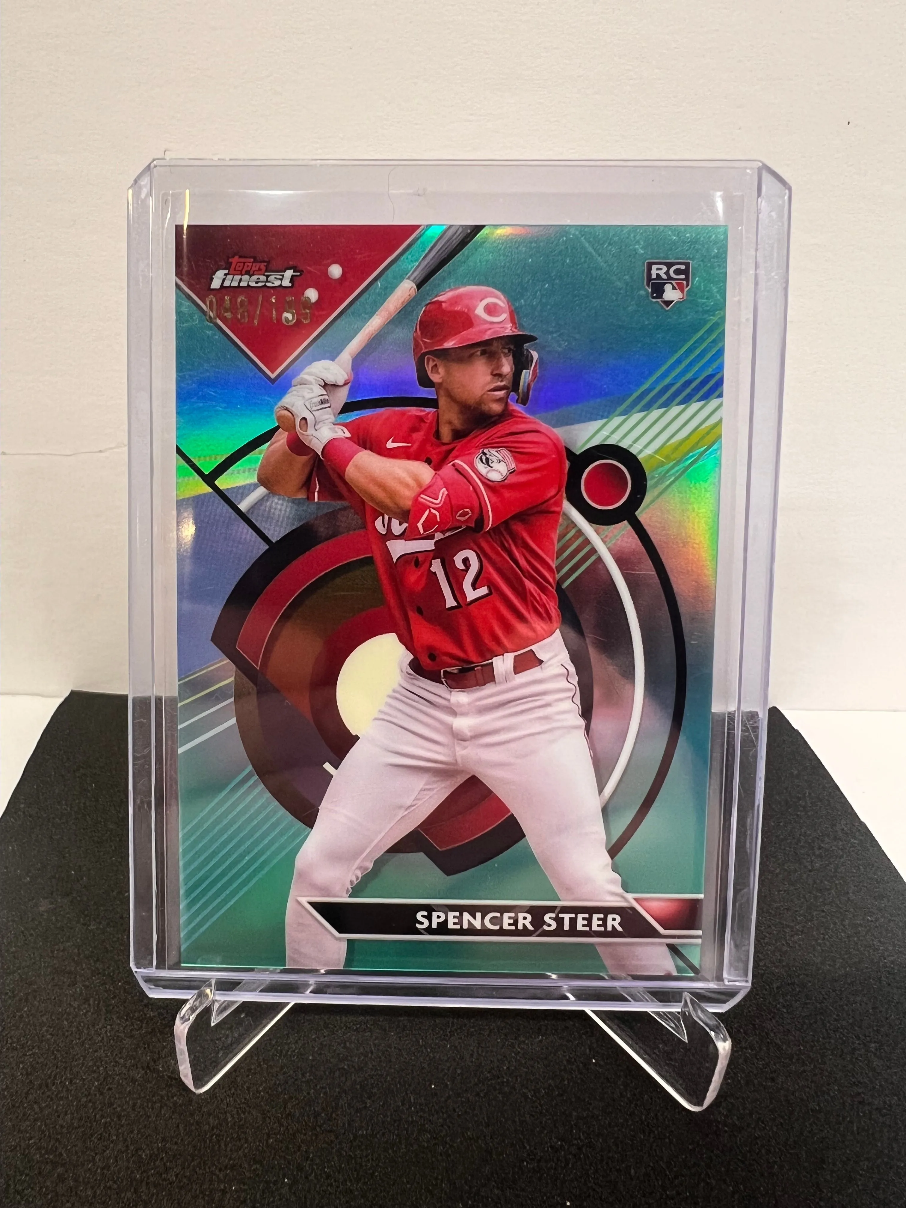 Product image for #191 2023 Topps Finest Spencer Steer Aqua /199