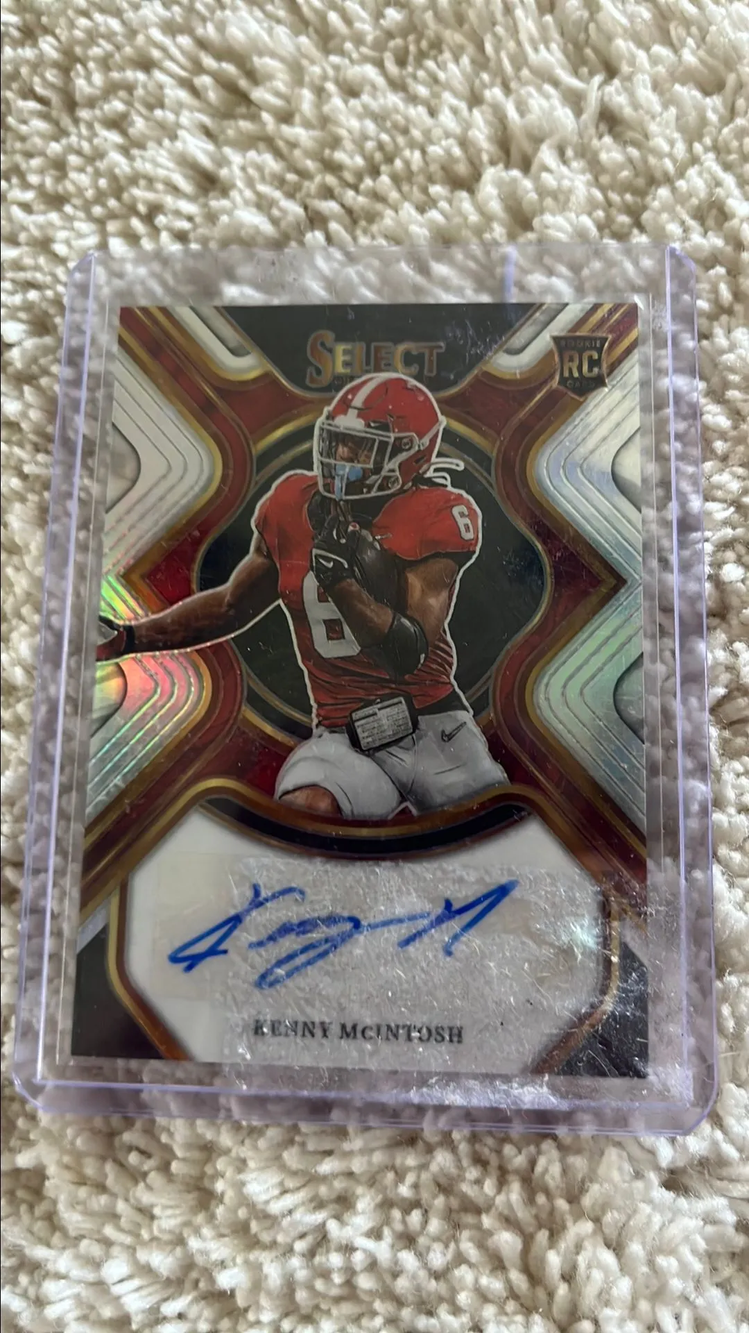 Product image for Kenny McIntosh select rookie auto