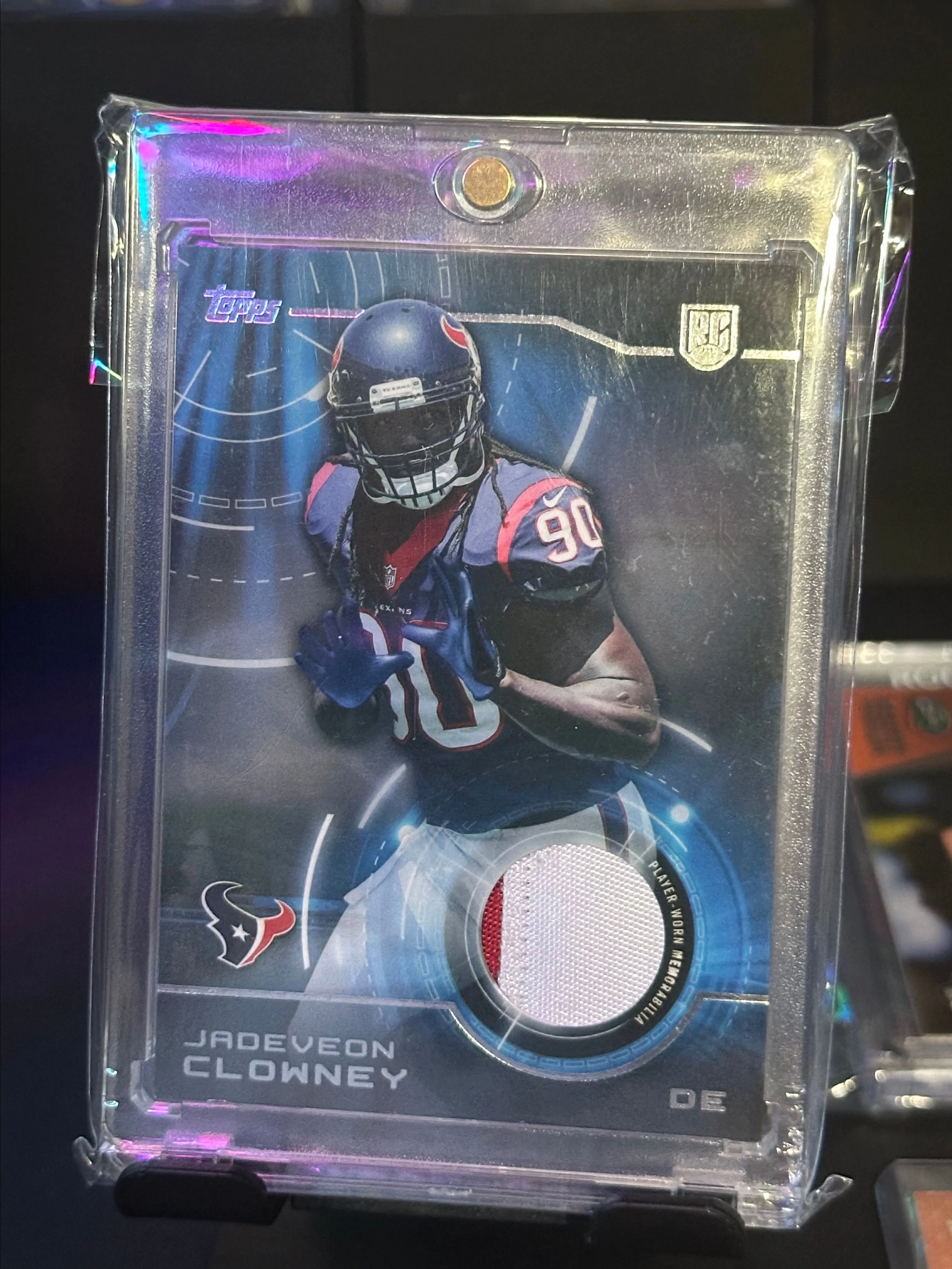 Product image for JADEVEON CLOWNEY 2014 TOPPS RC 2 COLOR PATCH HOUSTON TEXANS