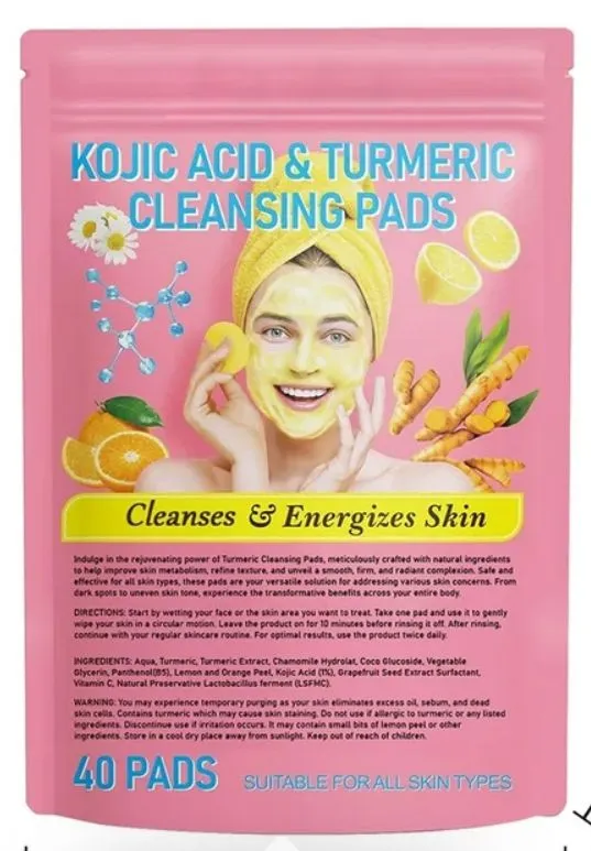 Product image for Kojic Acid and Turmeric Cleansing Pads