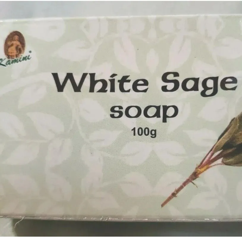 Product image for kamini white Sage Soap soft clean vegan 3.5oz