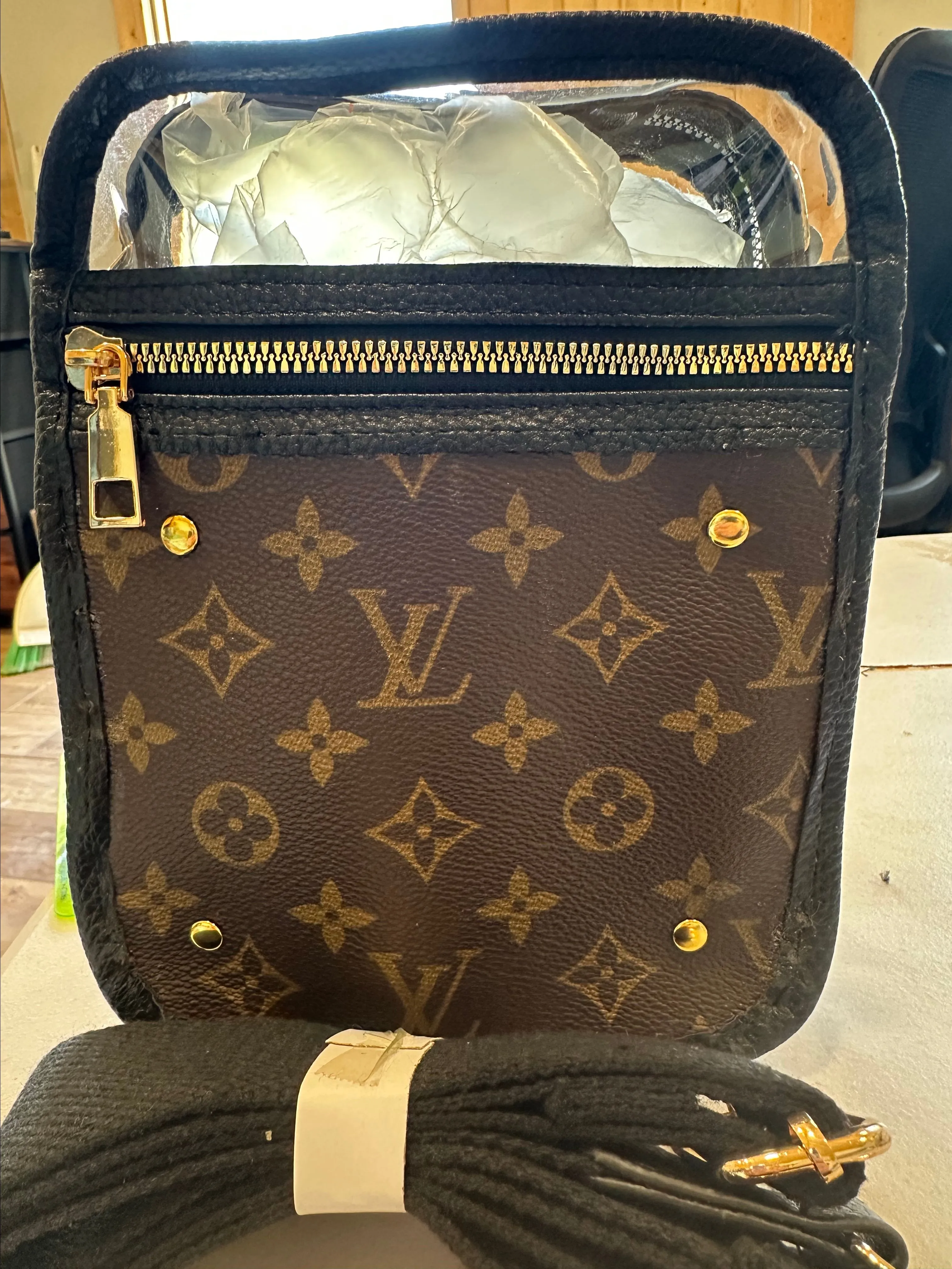 Product image for 0. Stadium Bag with upcycled Louis Vuitton monogram