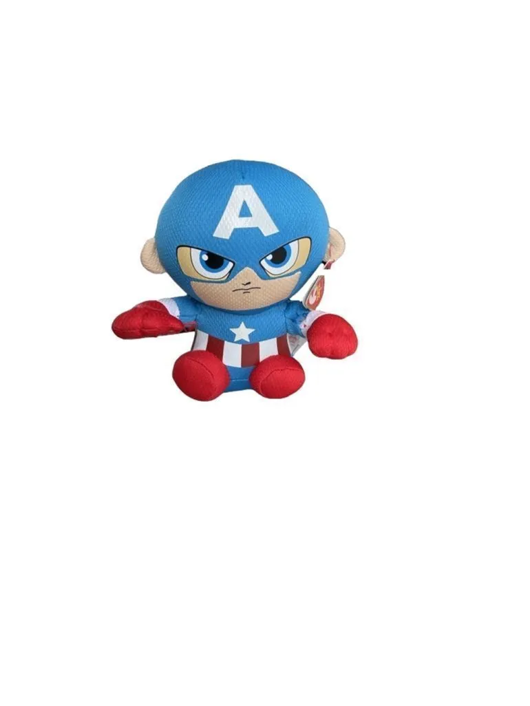 Product image for Unisex Ty Captain America Plush Toy One Size Blue/Red