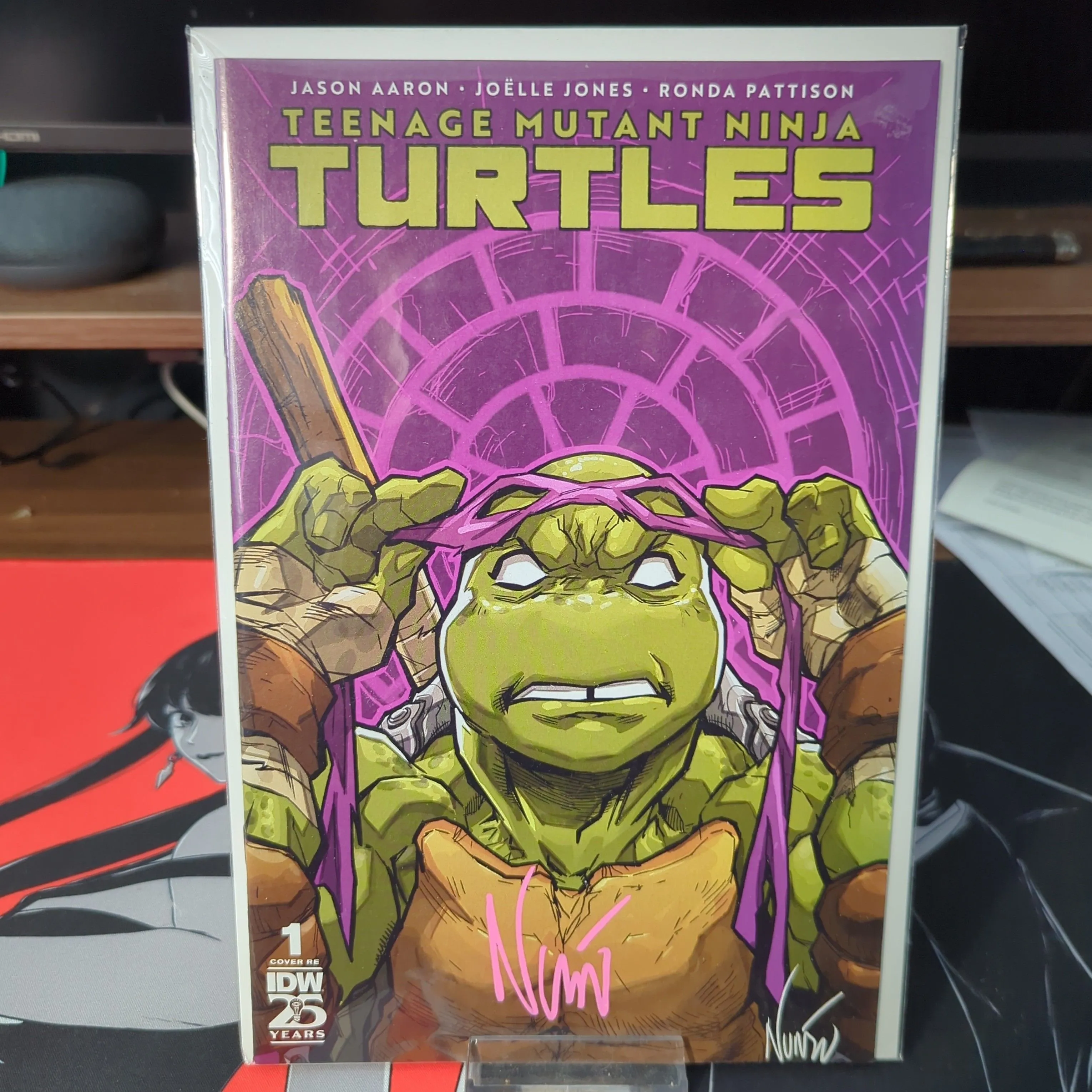 TMNT #1 SDCC 2024 Donatello Jay-Z Homage Trade Variant Signed By Eddie  Nunez · Whatnot: Shop, Sell, Connect, image size:3060x3060