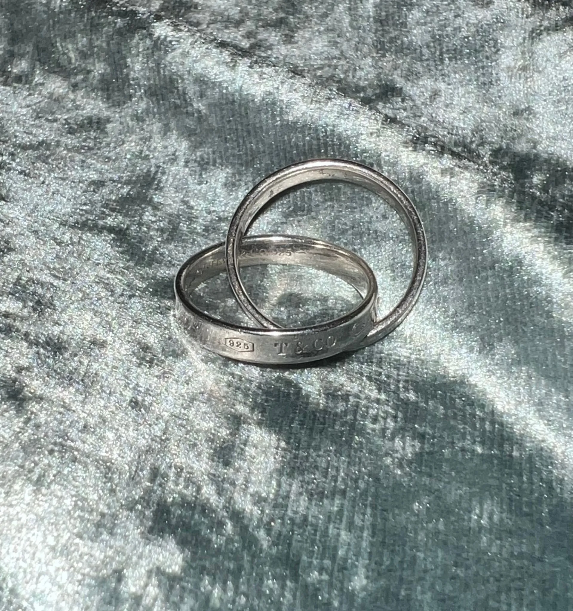Product image for Tiffany & Co. Tiffany 1837 Interlocking Circles Ring 925 Sterling Silver Size 7