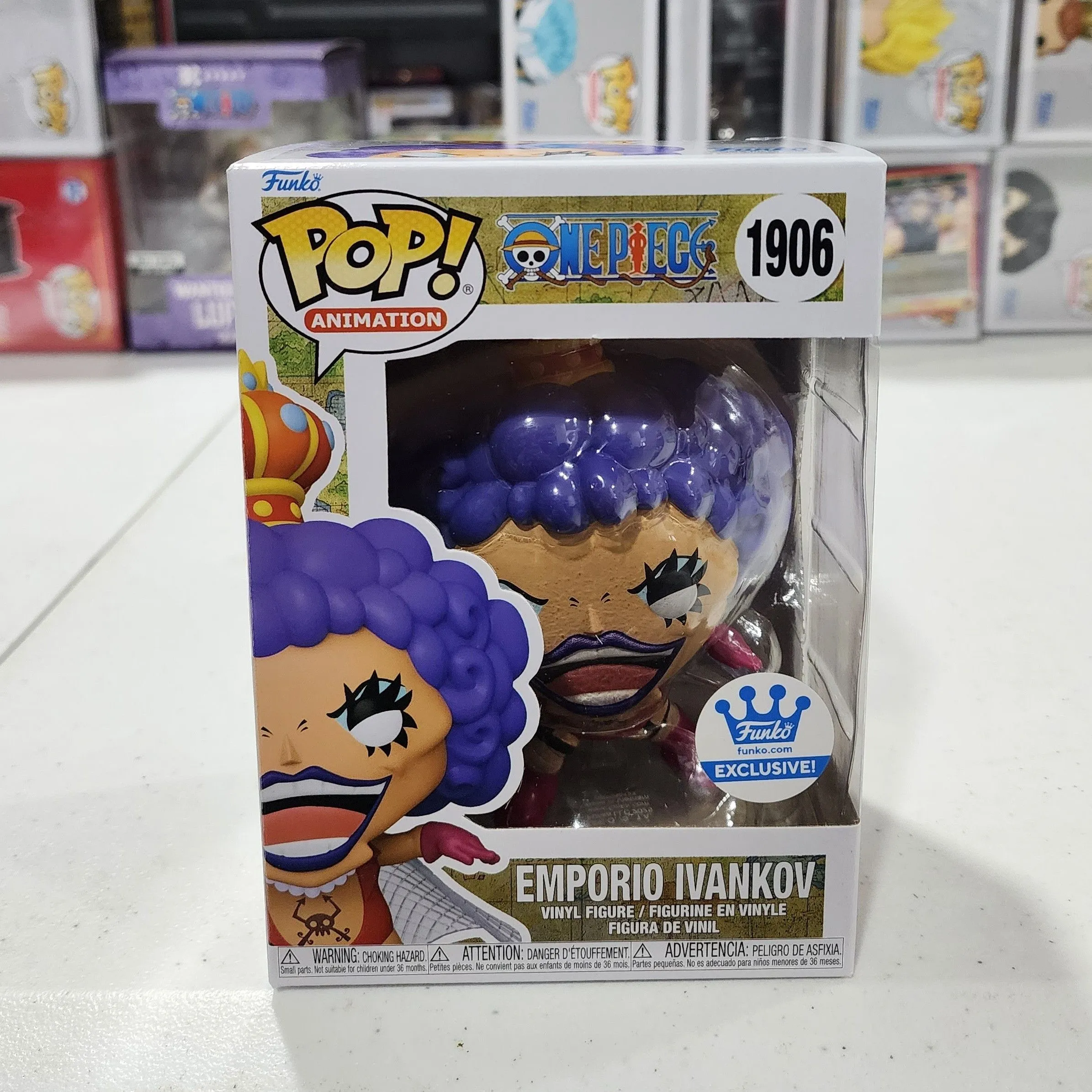 Product image for Funko Pop One Piece Emporio Ivankov Funko Shop Exclusive # 1906