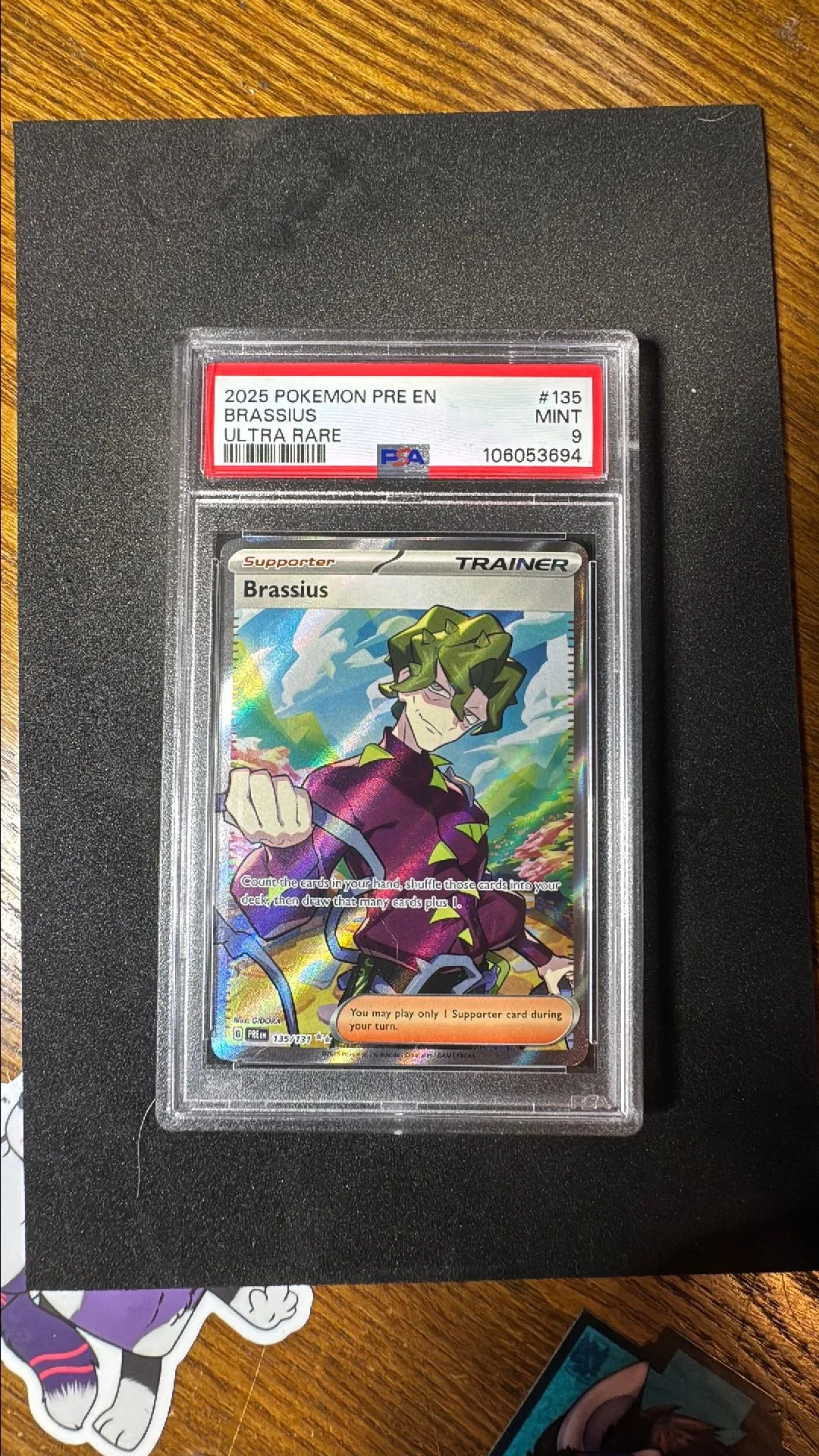 brassius pokemon card Brassius Full Art Trainer Prismatic Evoloutions 135/131, NM Pokemon Ca main image 0