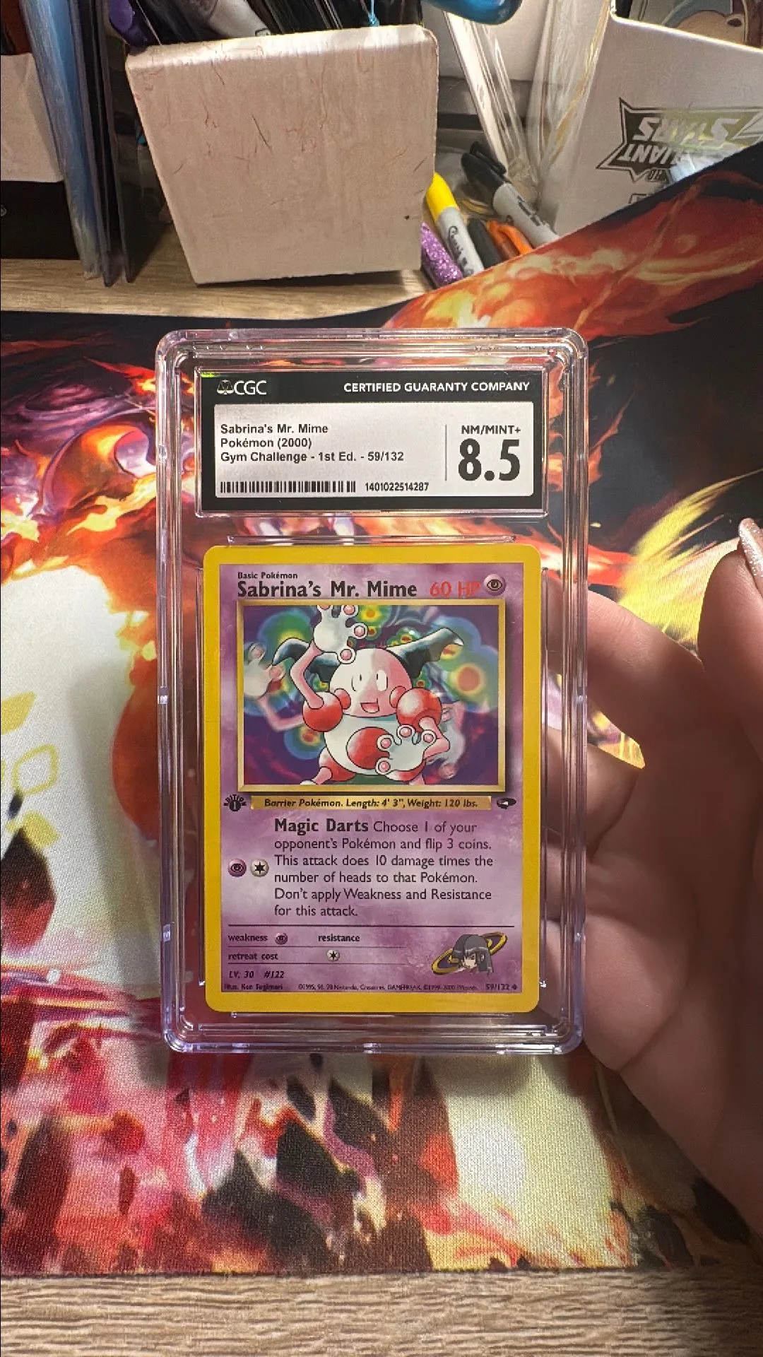 Product image for Slab - Sabrina's Mr. Mime 1st edition CGC 8.5