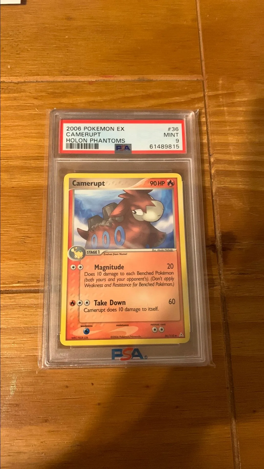 Product image for PSA 9 Camerupt Holon Phantoms