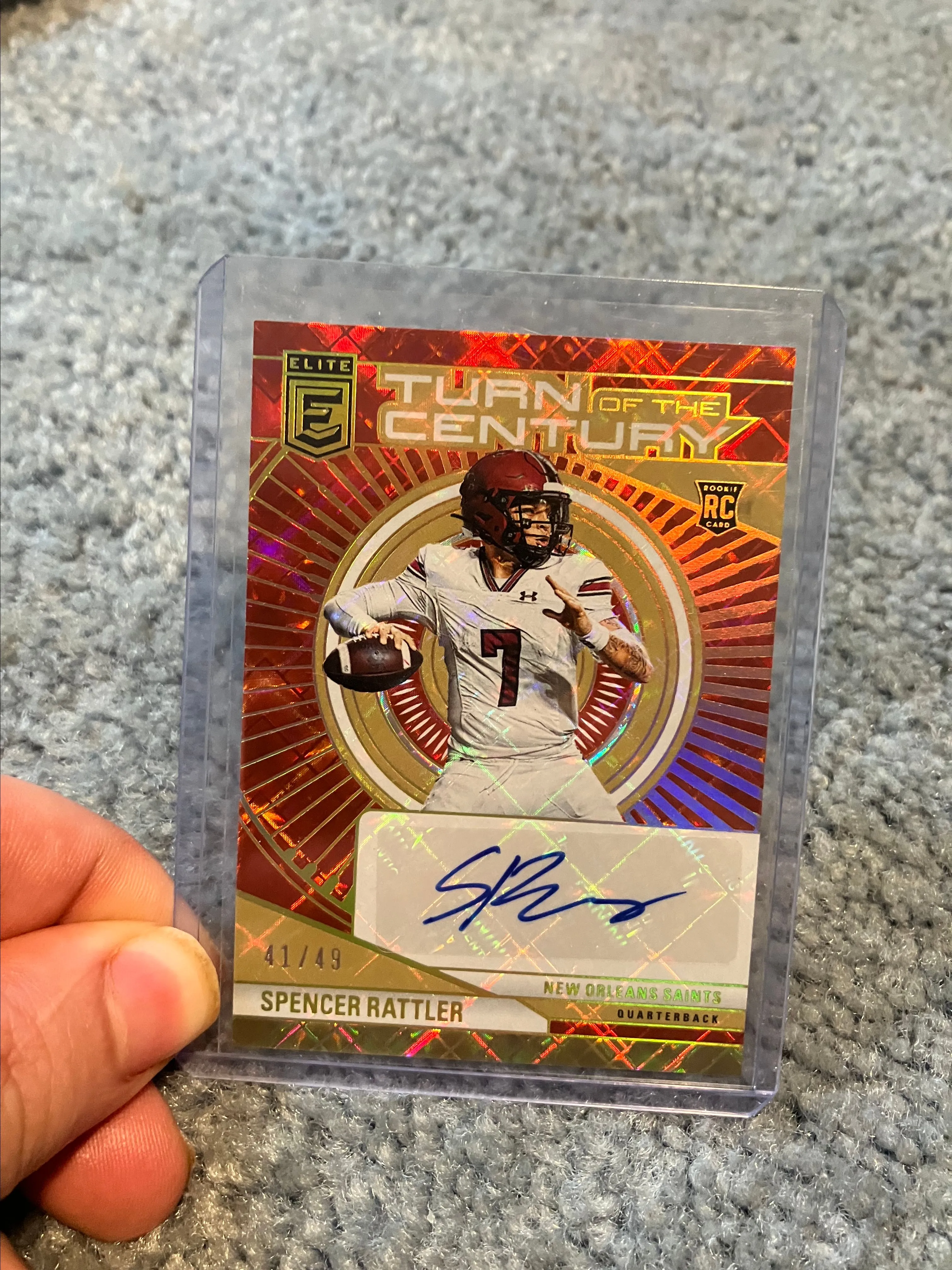 Product image for spencer rattler rookie auto /49