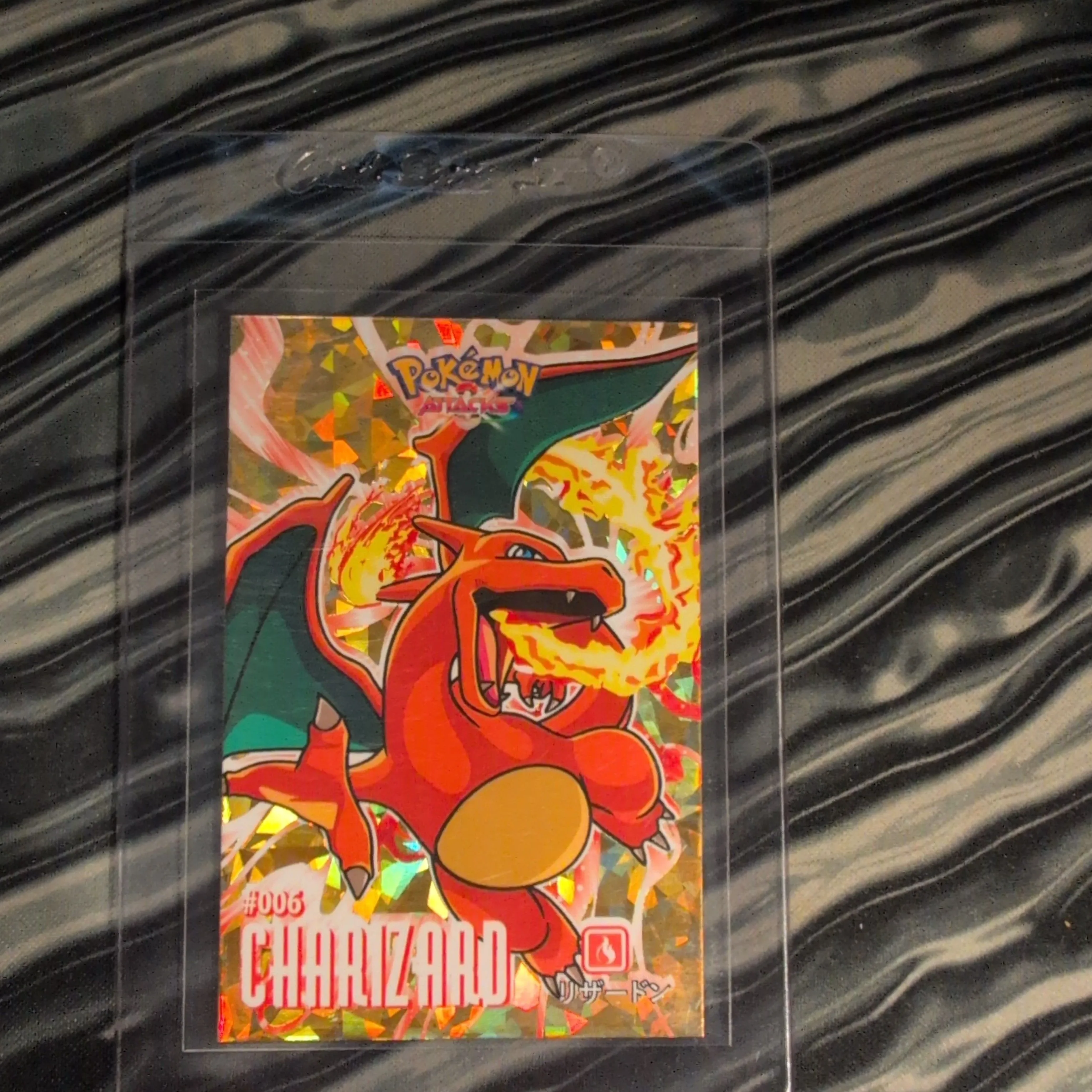 Product image for Charizard gold cracked ice foil attack