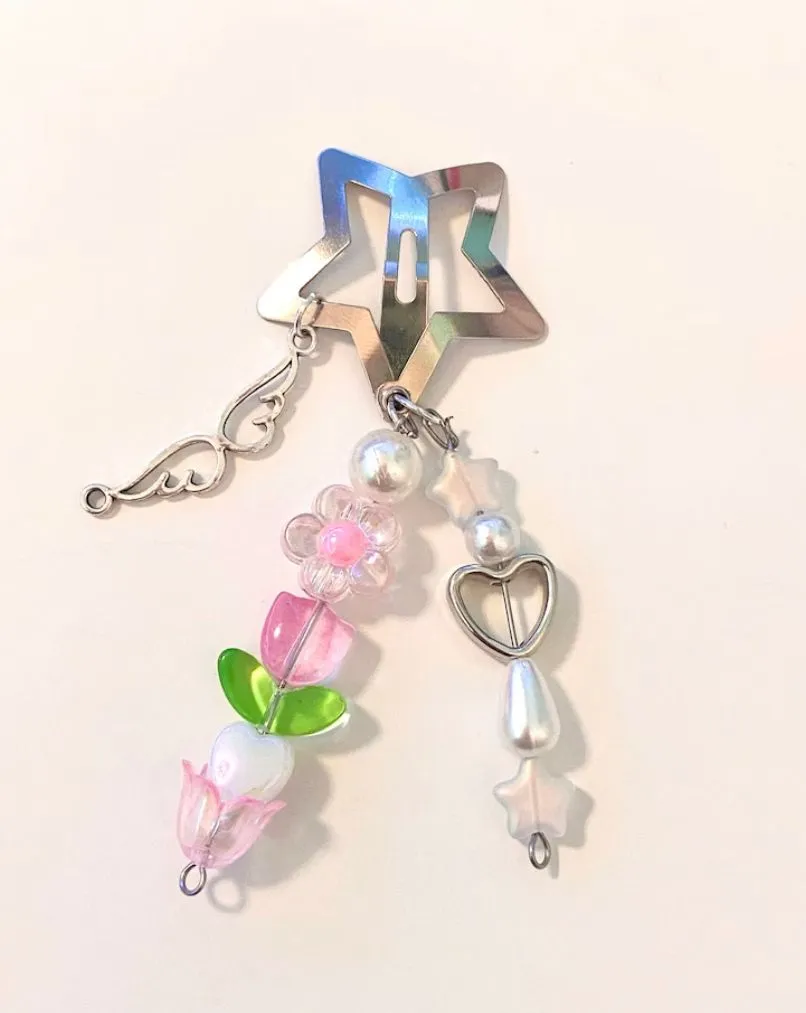 Product image for Cute pink flower clip