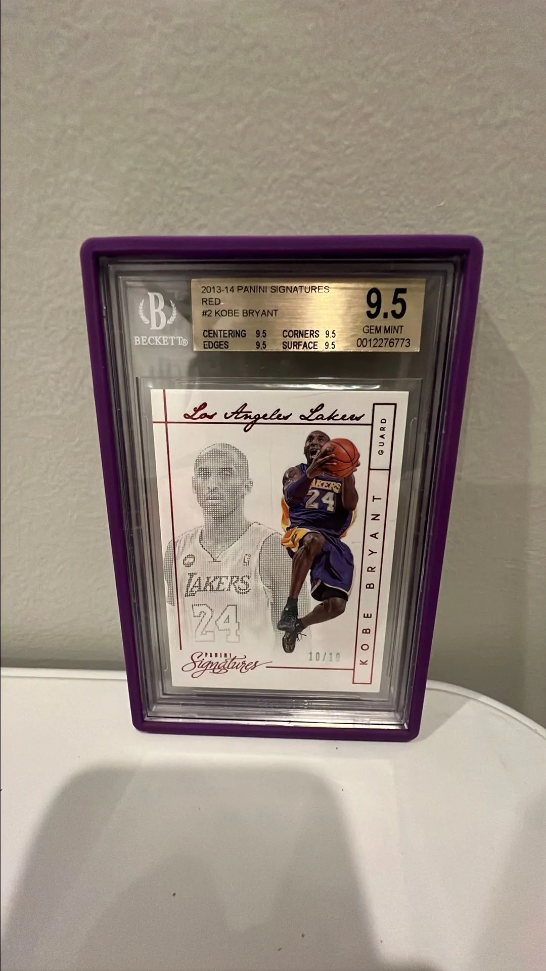 Product image for 2013-14 Panini Signatures RED Kobe Bryant #2