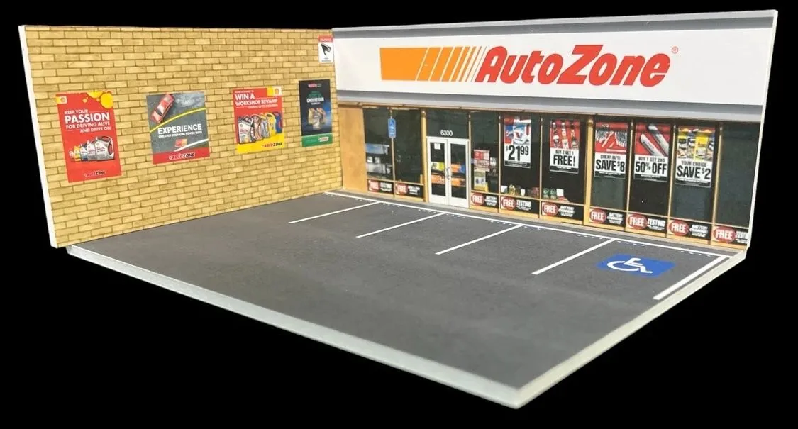 Product image for 1/64 AUTOZONE Diorama. OUT OF STOCK