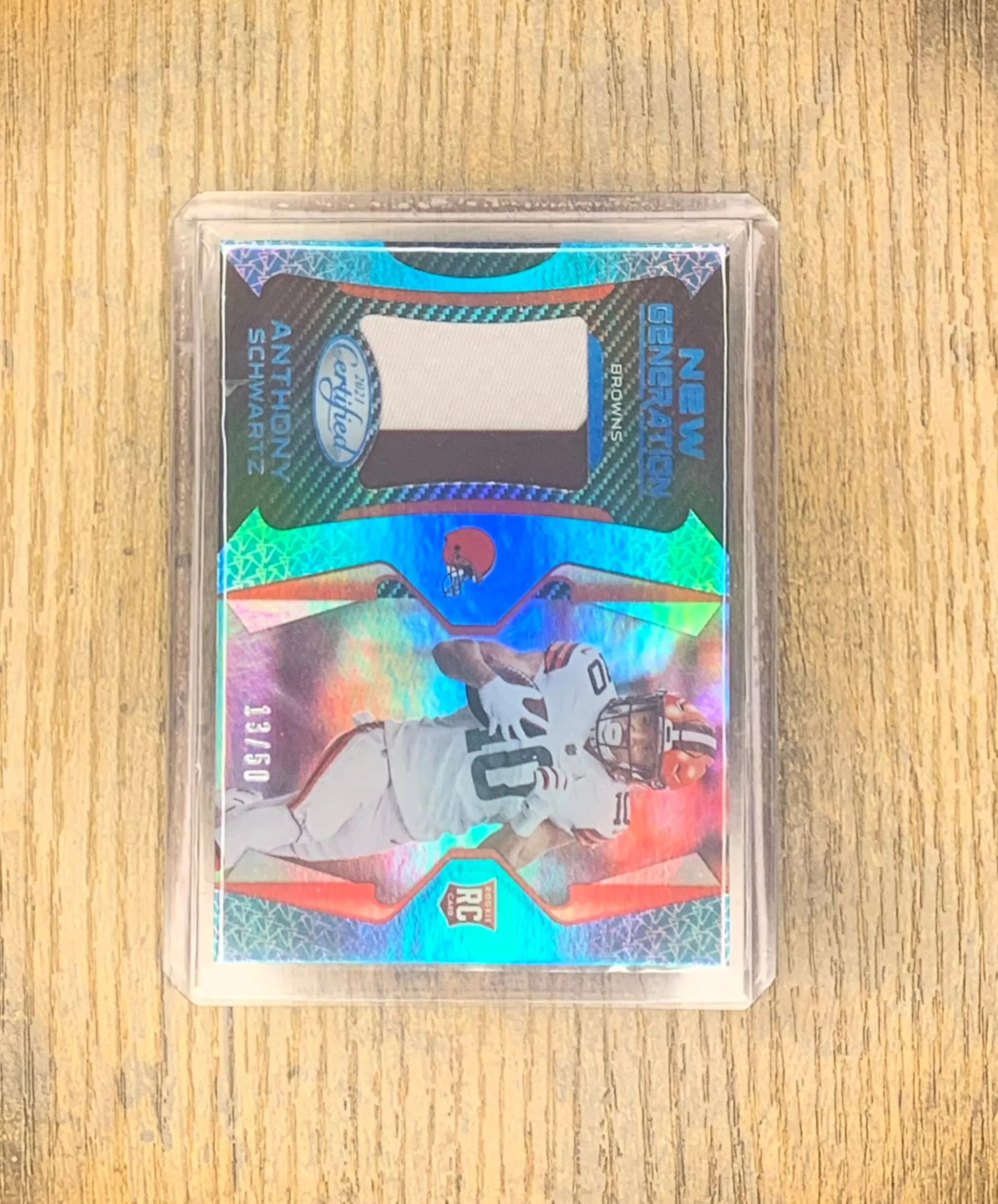 Product image for Anthony Schwartz RC 2021 Certified Rookie Patch /50