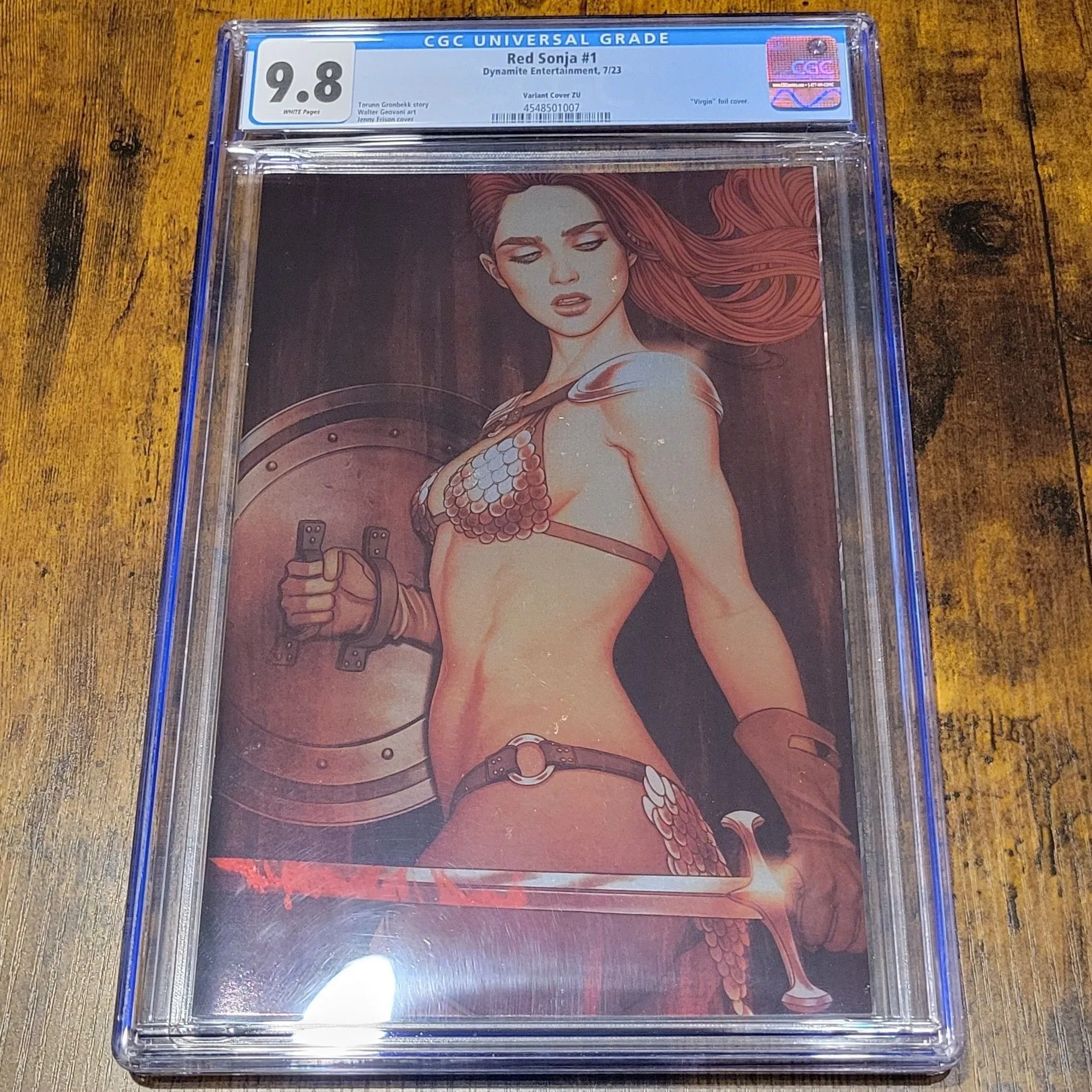 Product image for Red Sonja #1 CGC 9.8! Jenny Frison Foil Virgin Variant!!