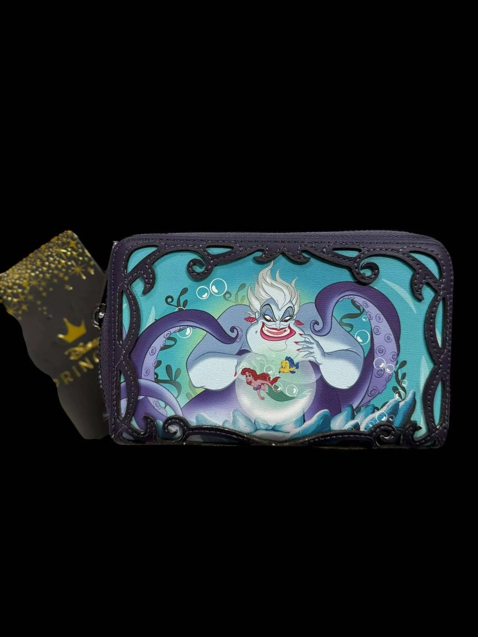 Loungefly Disney Villains Scenes Ursula Crystal Ball Zip Around