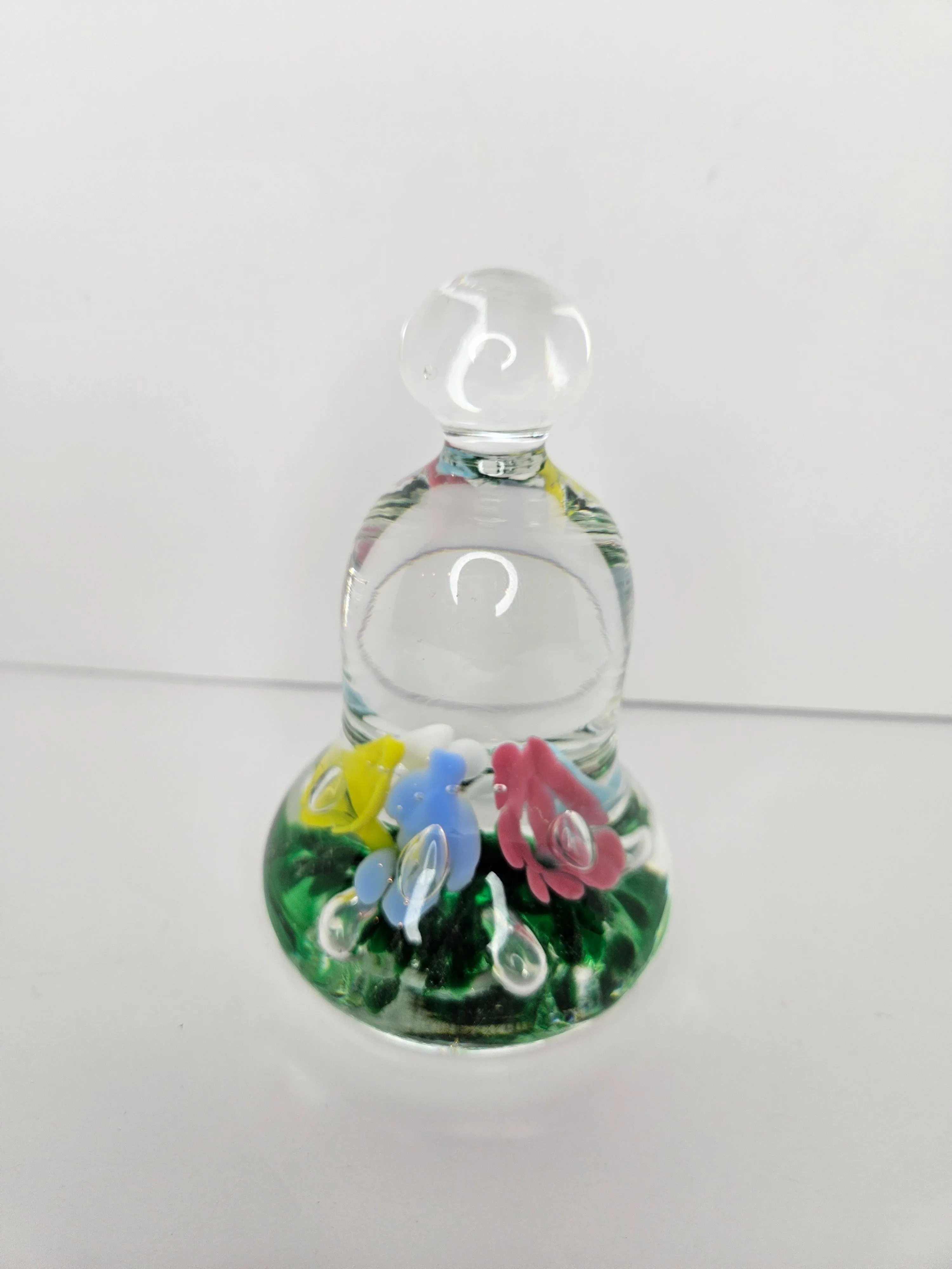Product image for B1. Joe St Clair Art Glass Bell Shape Paperweight
