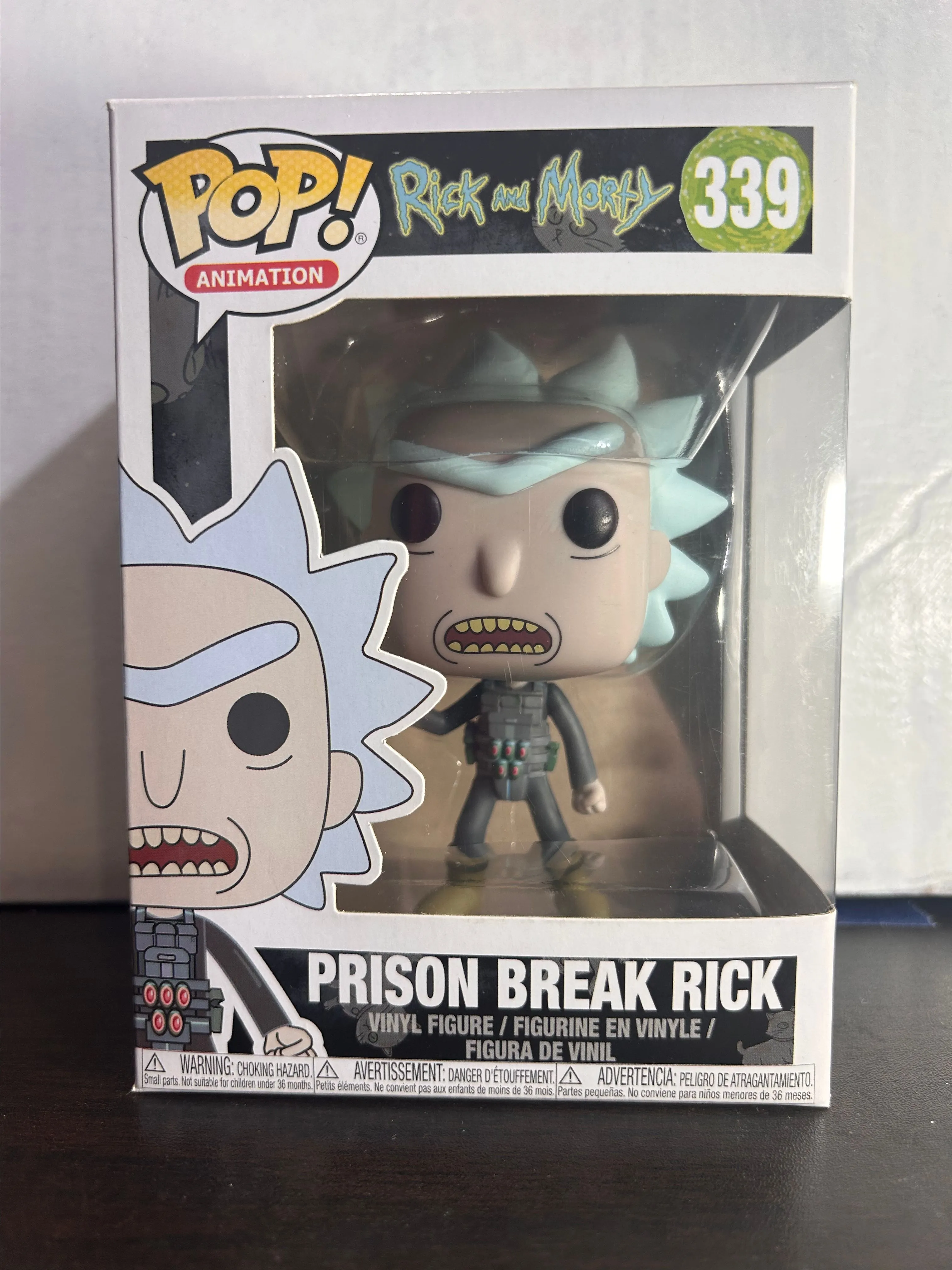Product image for Prison Break Rick Rick and Morty Animated Funko Pop 339 with Protector