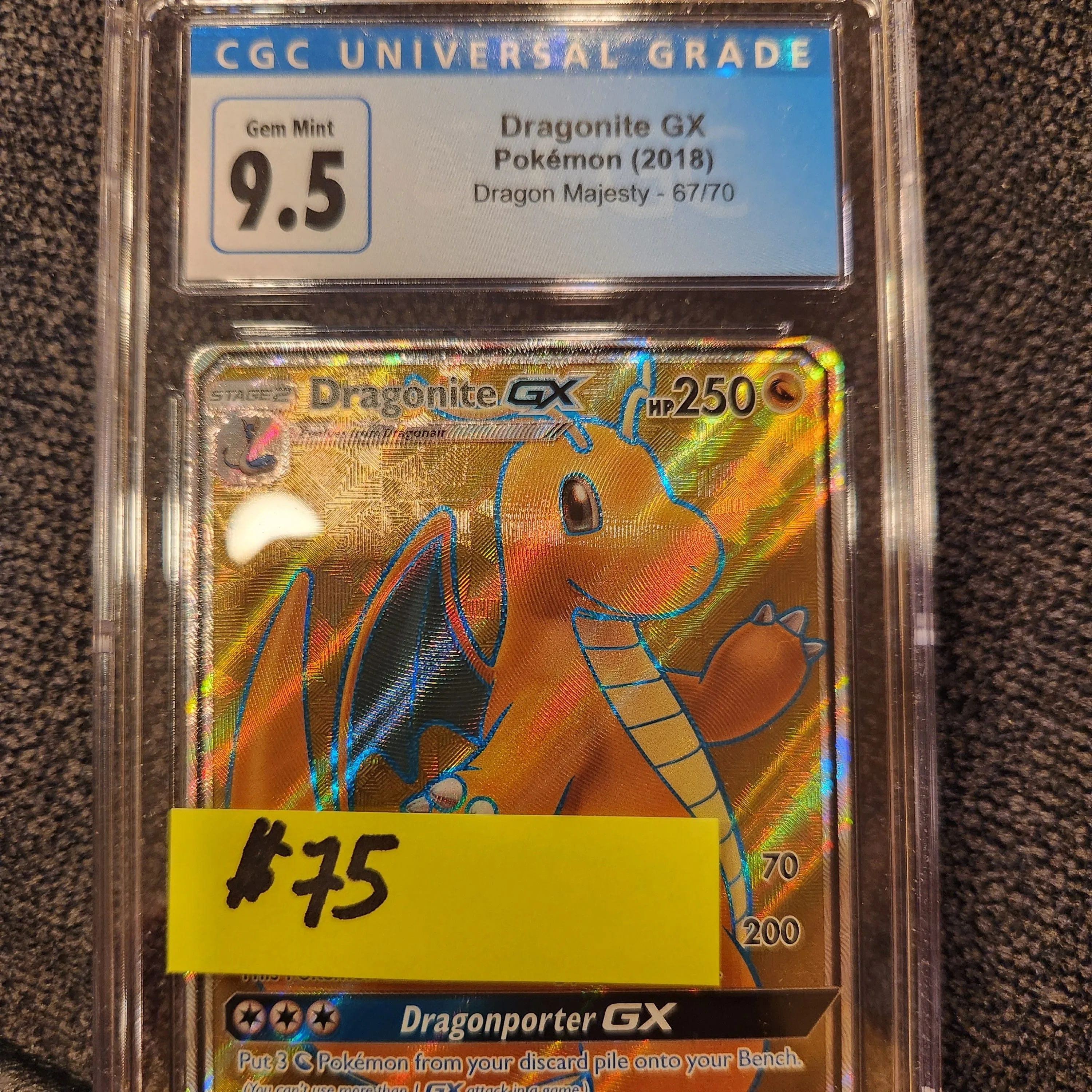 Product image for CGC 9.5 (Now 10) Dragonite GX