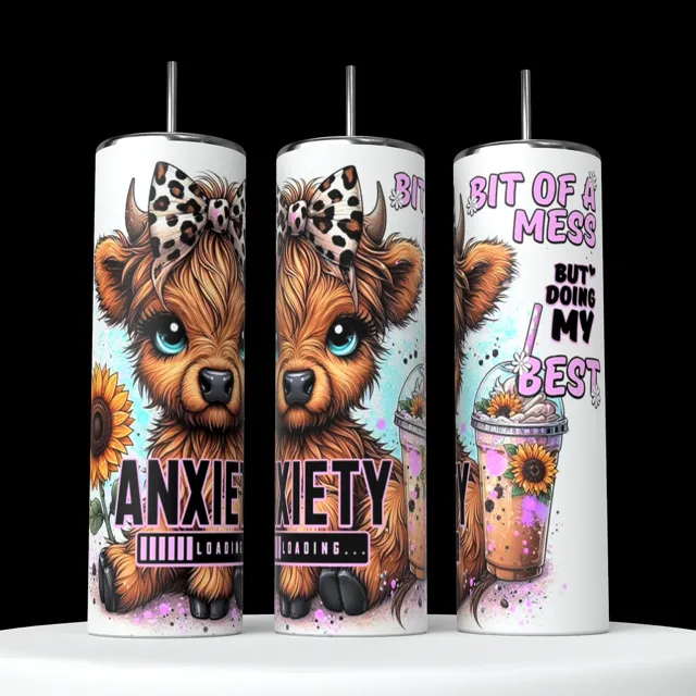 Product image for 20oz Kayla Anxiety Calf with Bow Tumbler