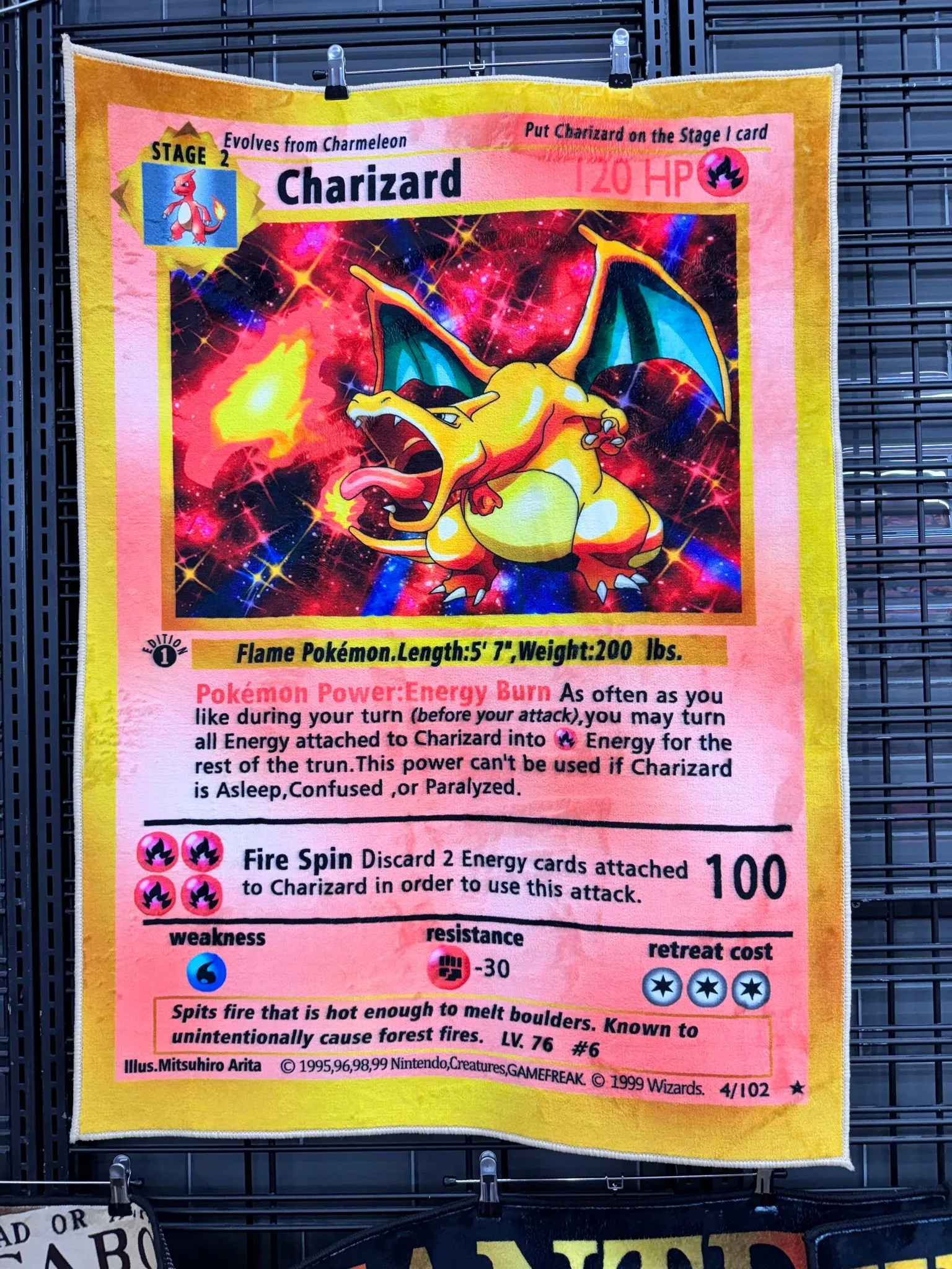 Charizard Base Set Pokmon Card Rug 100cm  Whatnot: Shop, Sell, Connect
