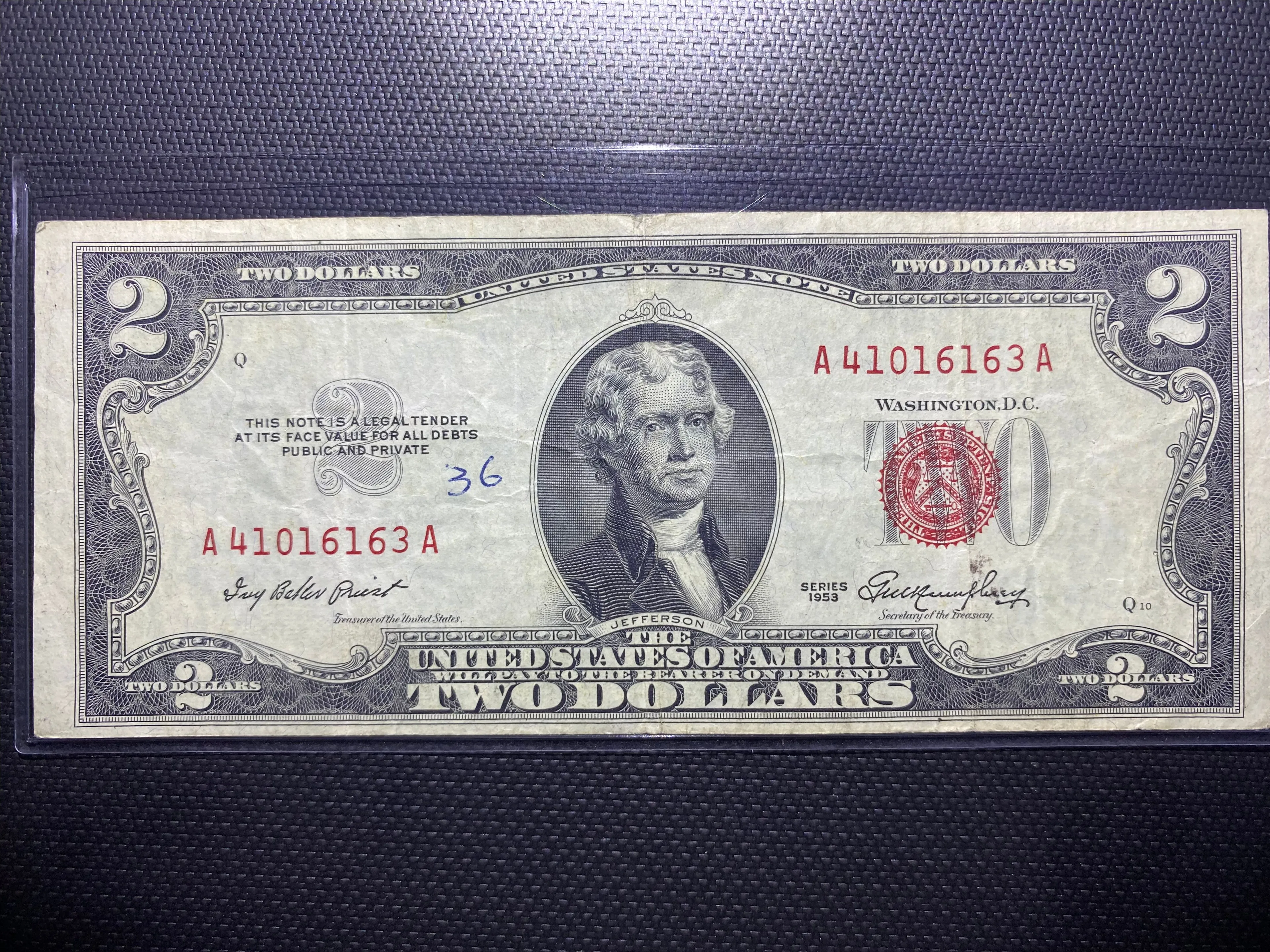 Product image for 1953 $2 Red Note