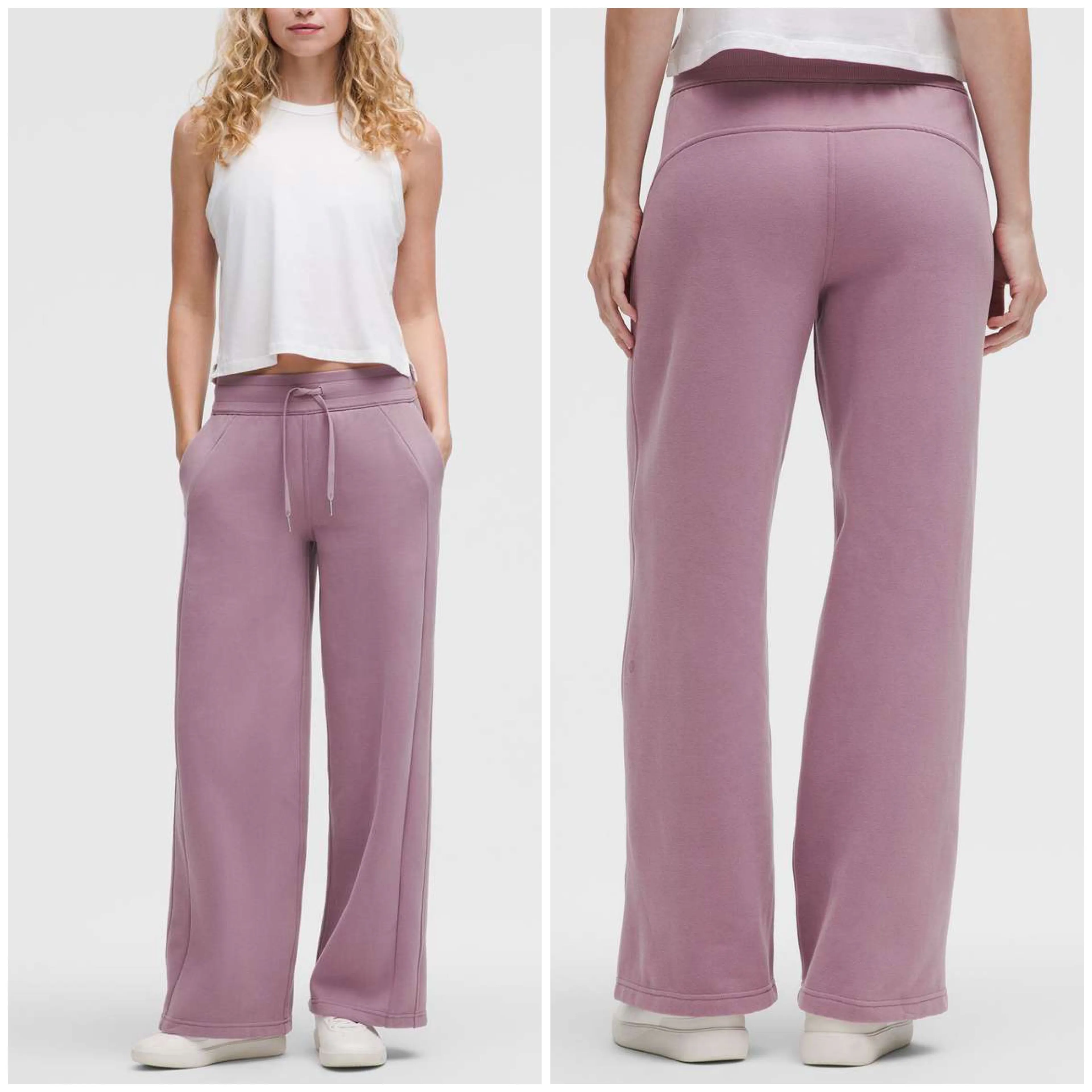 Product image for $118 | Size Large | Lululemon Scuba Mid-Rise Wide-Leg Pant *Regular