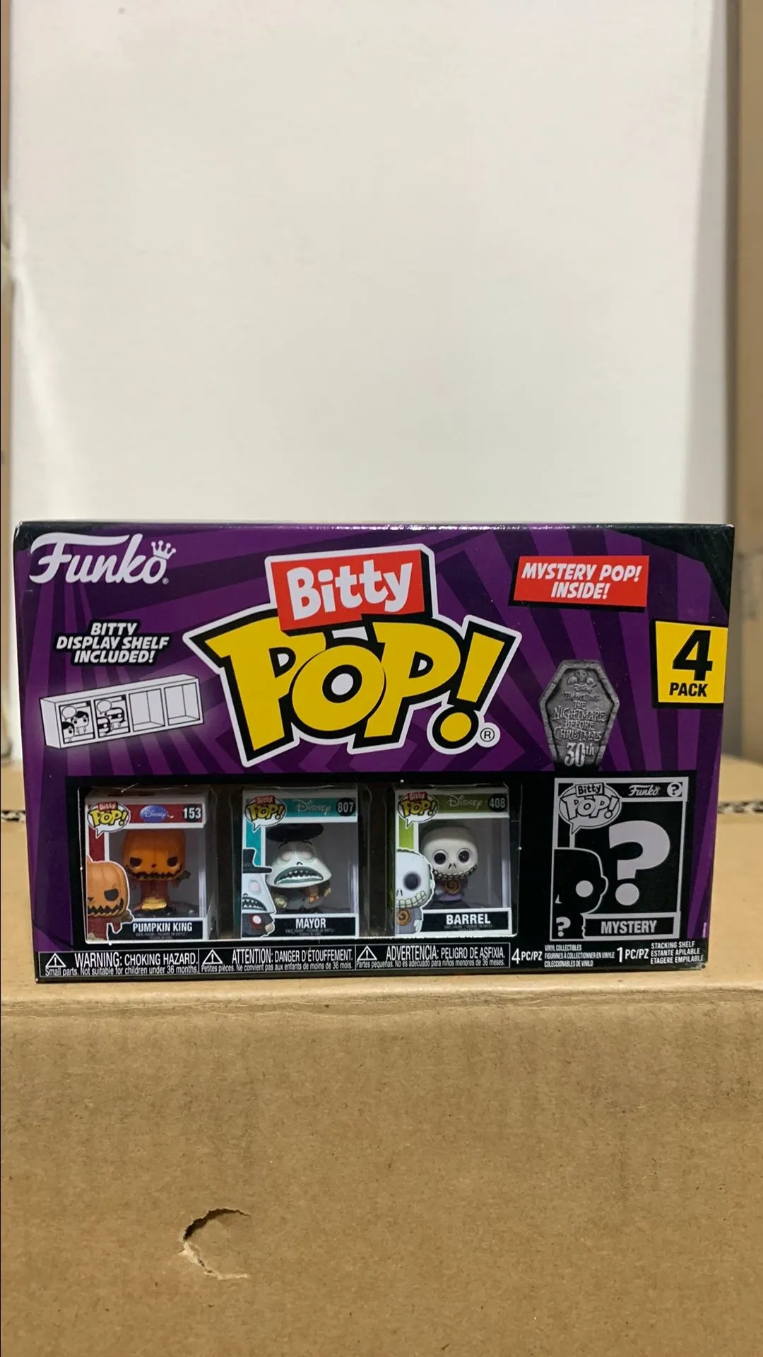 Product image for Bitty Pop! TNBC Pumpkin King 4 Pack