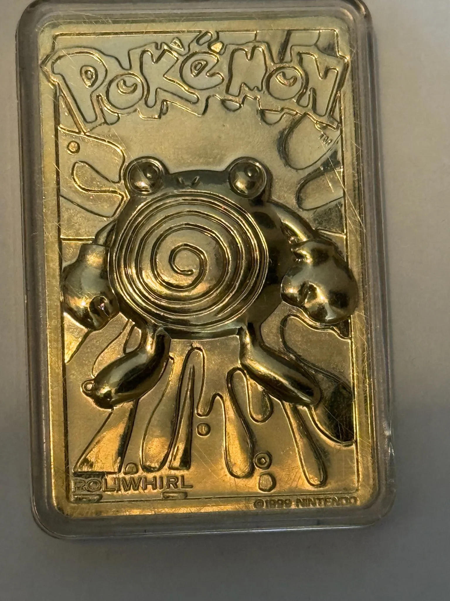 pokemon limited edition 23k gold-plated trading card poliwhirl Mewtwo VSTAR GG04/70 main image 0